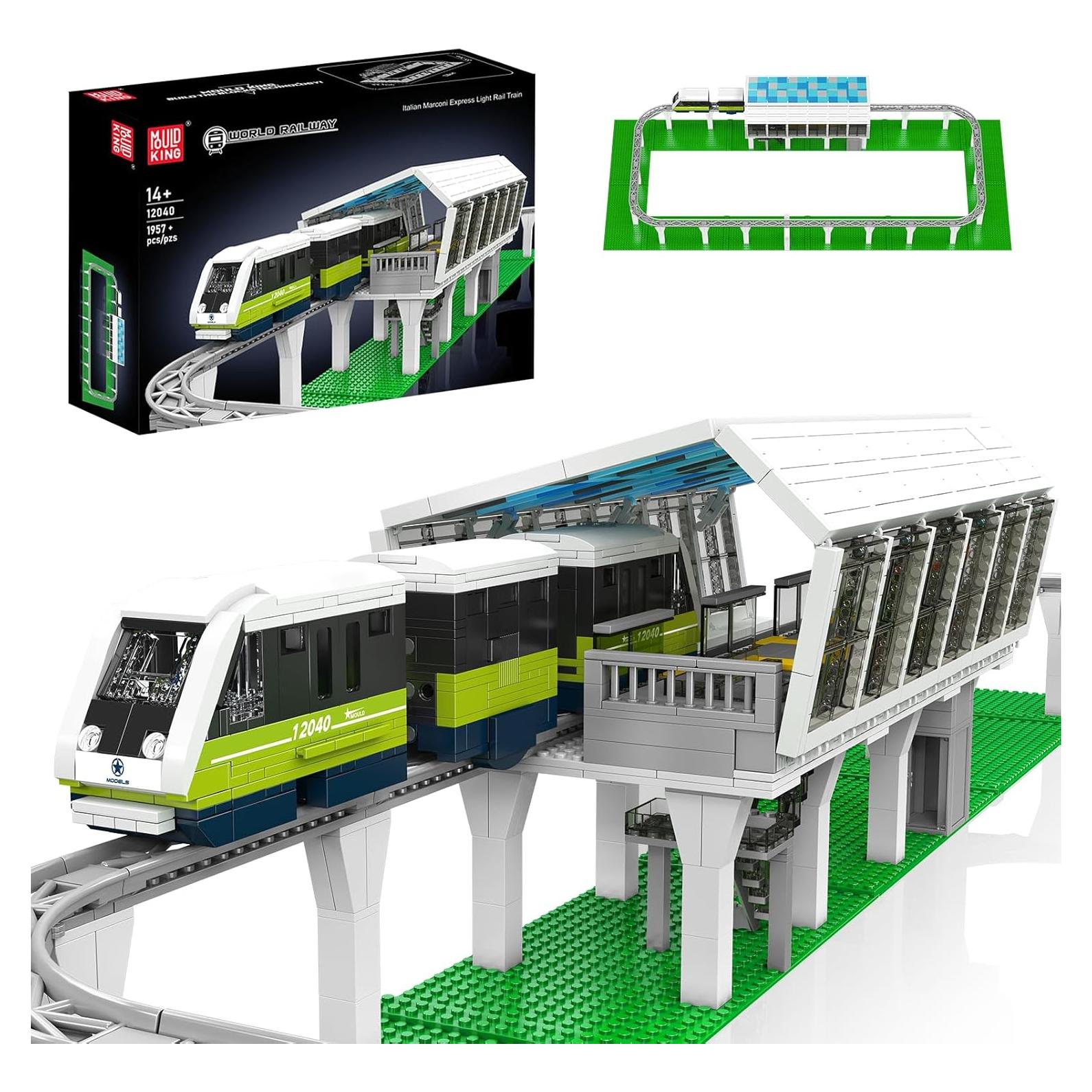 Mould King 12040 Kit de Modelo de Tren Expreso 1957 Piezas