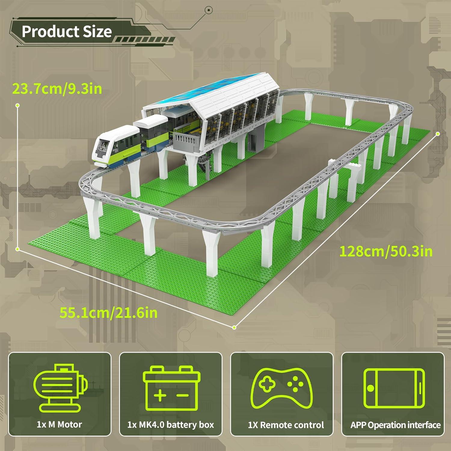 Mould King 12040 Kit de Modelo de Tren Expreso 1957 Piezas
