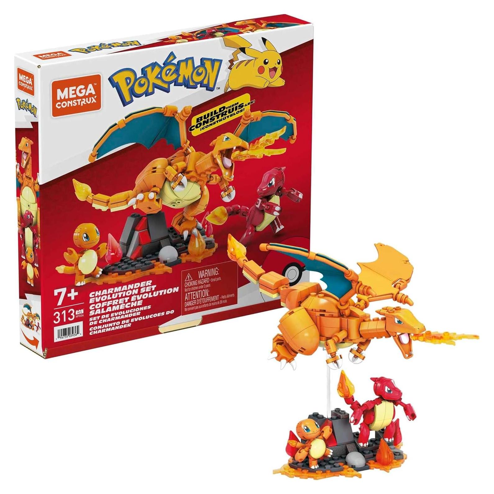 Set de Construcción Pokémon MEGA Charmander 313 Piezas