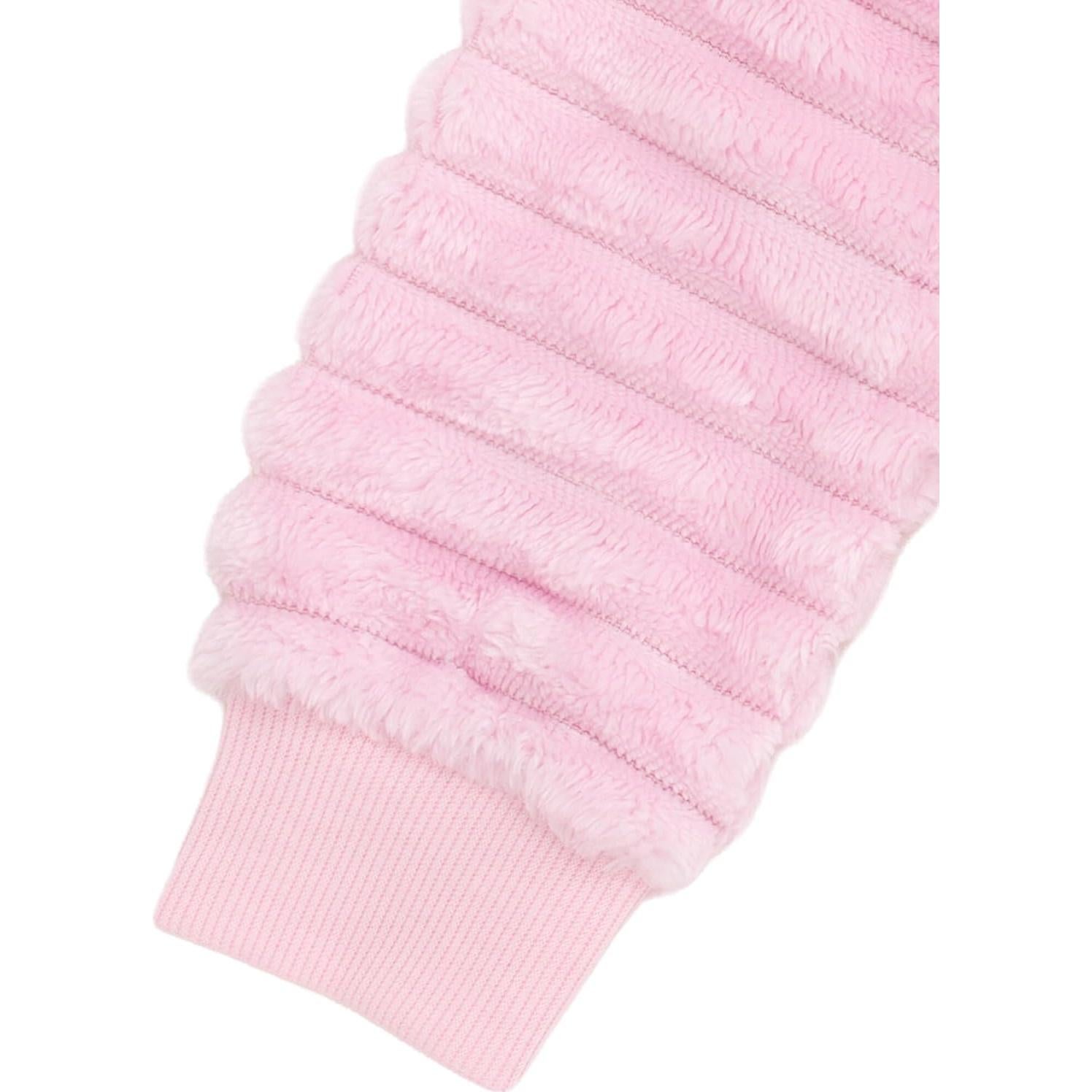 Sudadera de felpa para niñas Barbie con mangas de piel sintética 4T