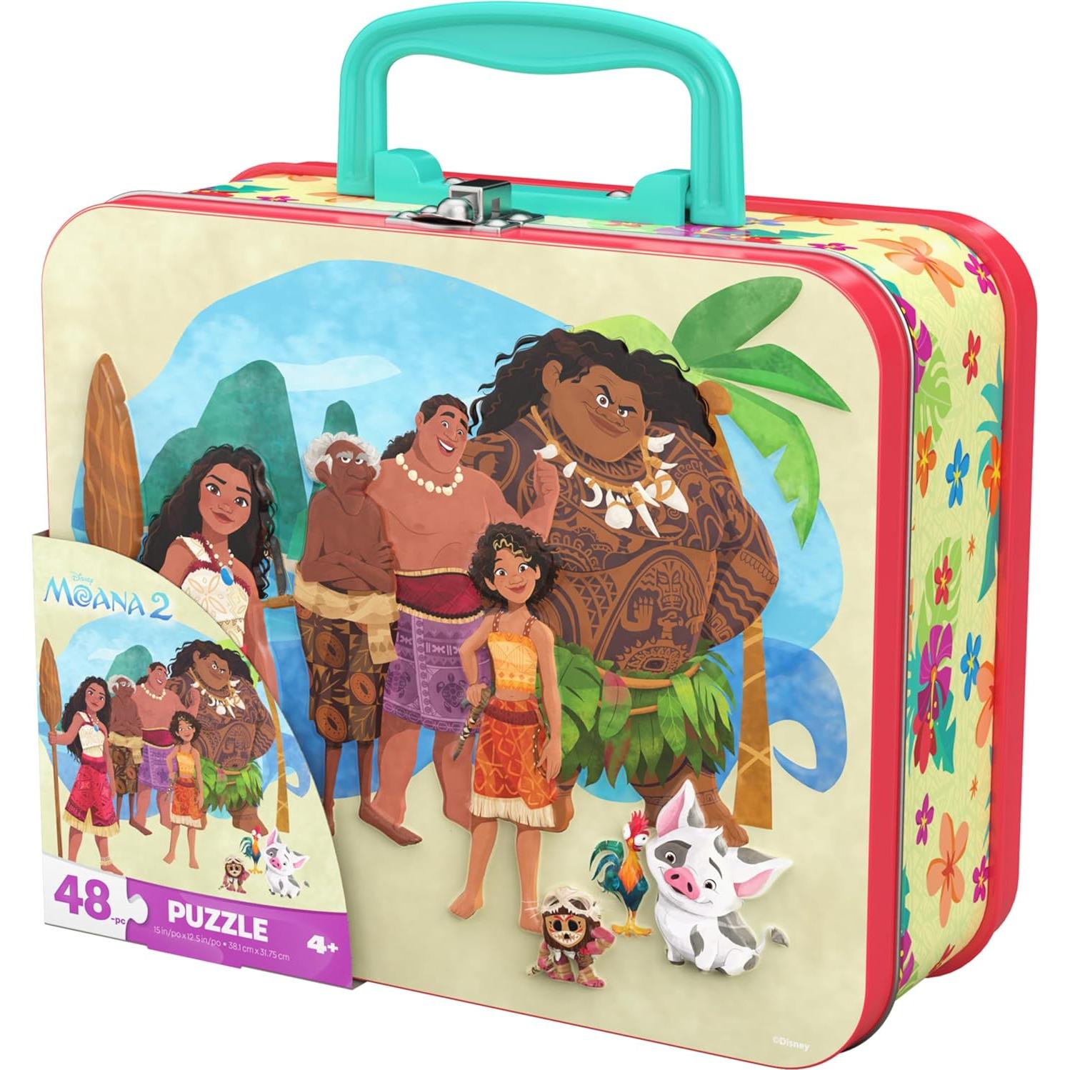 Rompecabezas Moana 2 Disney Spin Master 48 Piezas en Lata