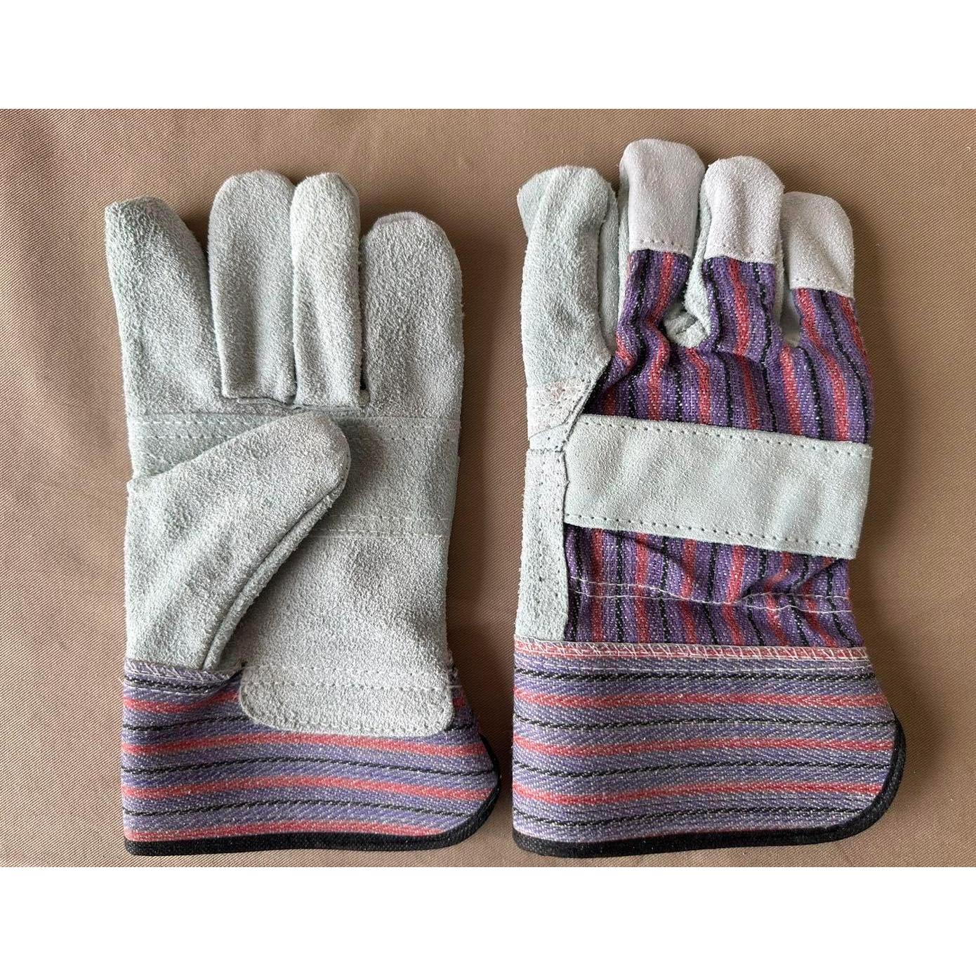 Guantes de Trabajo Greendale - Paquete de 12 - Cuero y Algodón