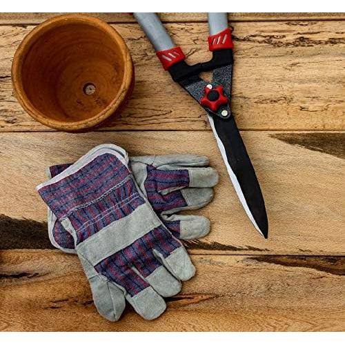 Guantes de Trabajo Greendale - Paquete de 12 - Cuero y Algodón