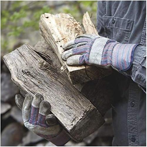 Guantes de Trabajo Greendale - Paquete de 12 - Cuero y Algodón