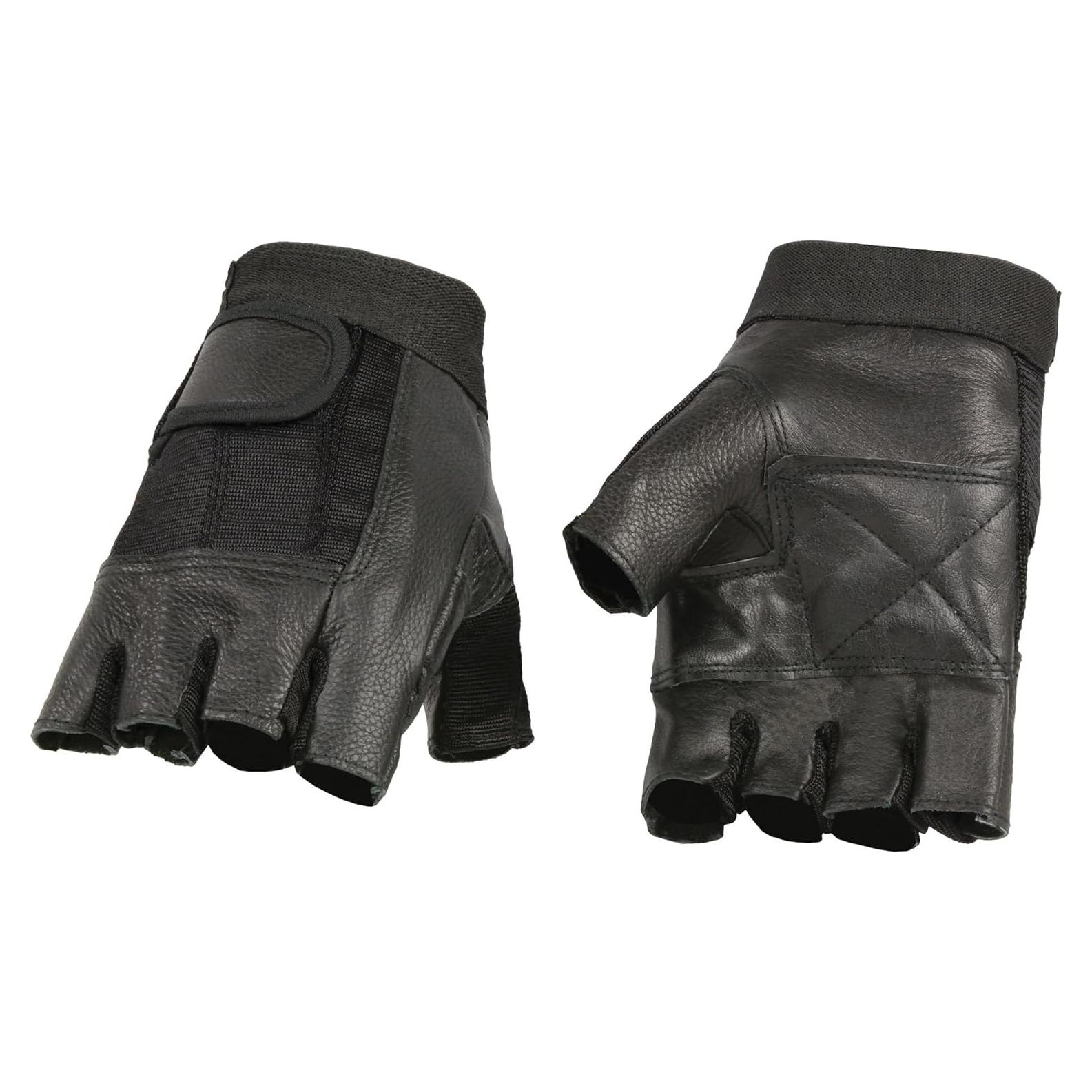 Guantes sin Dedos de Cuero y Malla Milwaukee Leather SH217 XL