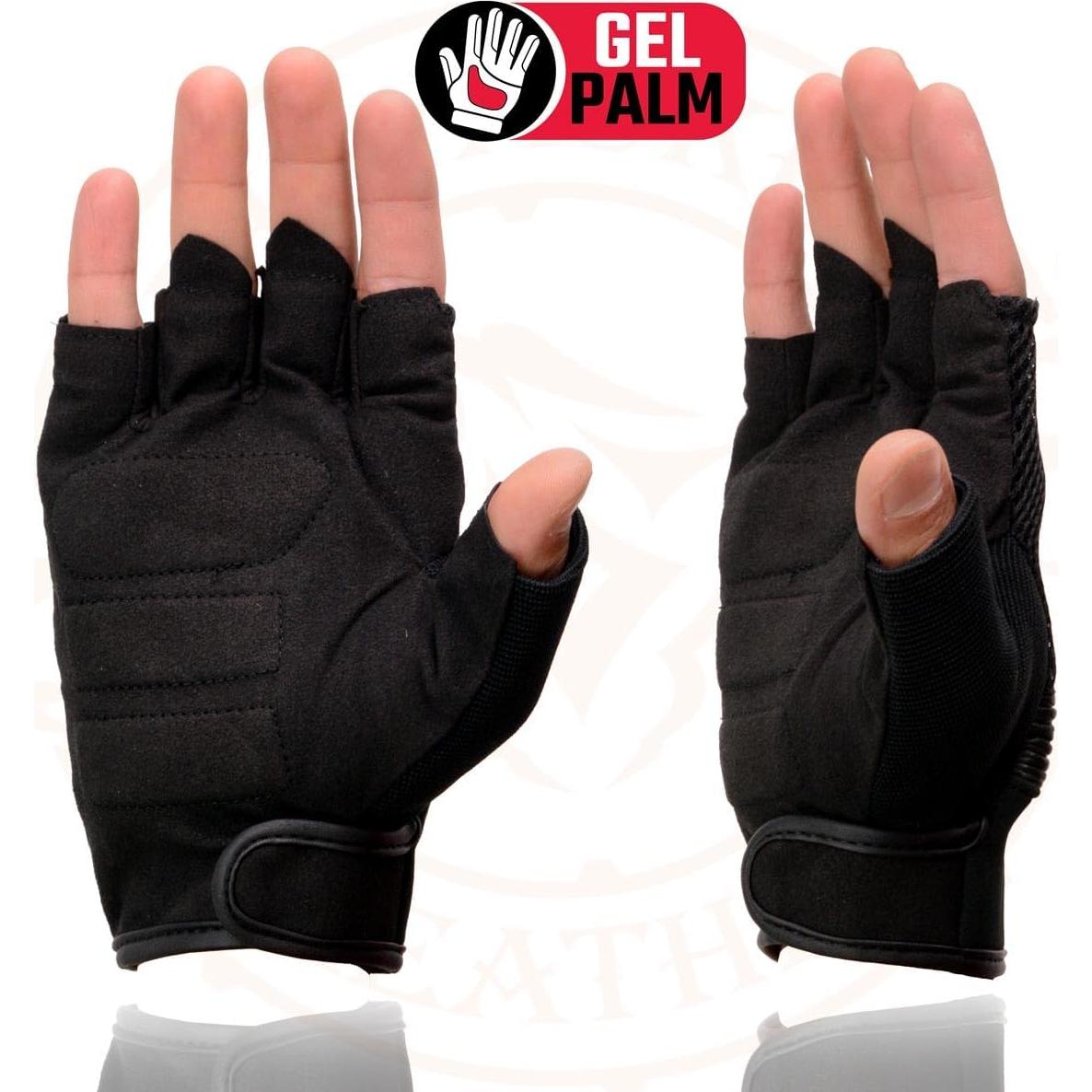 Guantes de Motocicleta Milwaukee Leather MG7590 con Palma de Gel