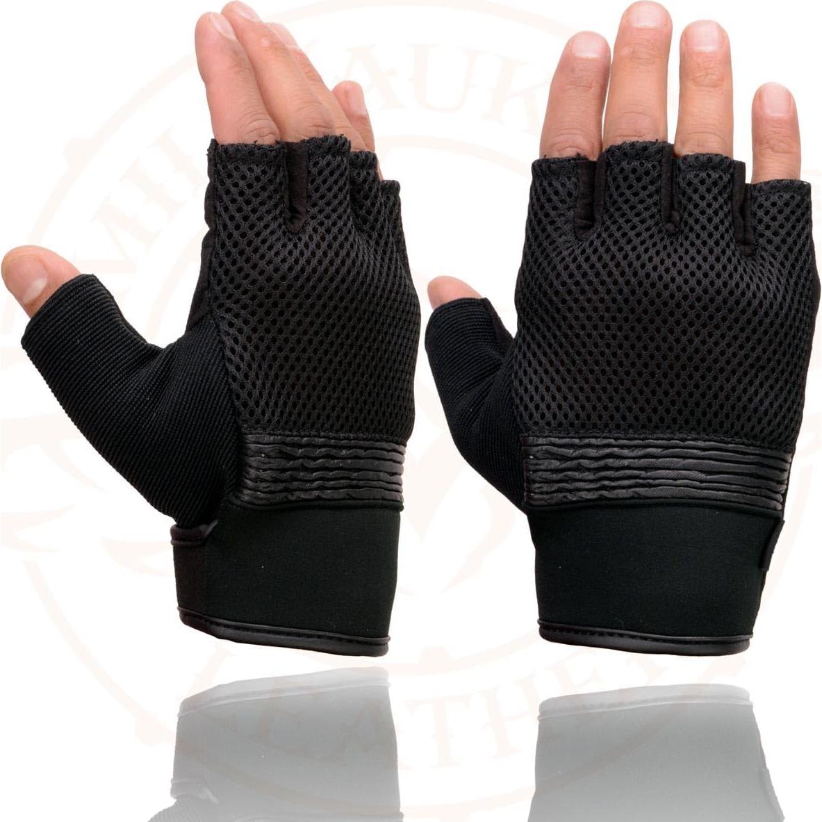 Guantes de Motocicleta Milwaukee Leather MG7590 con Palma de Gel