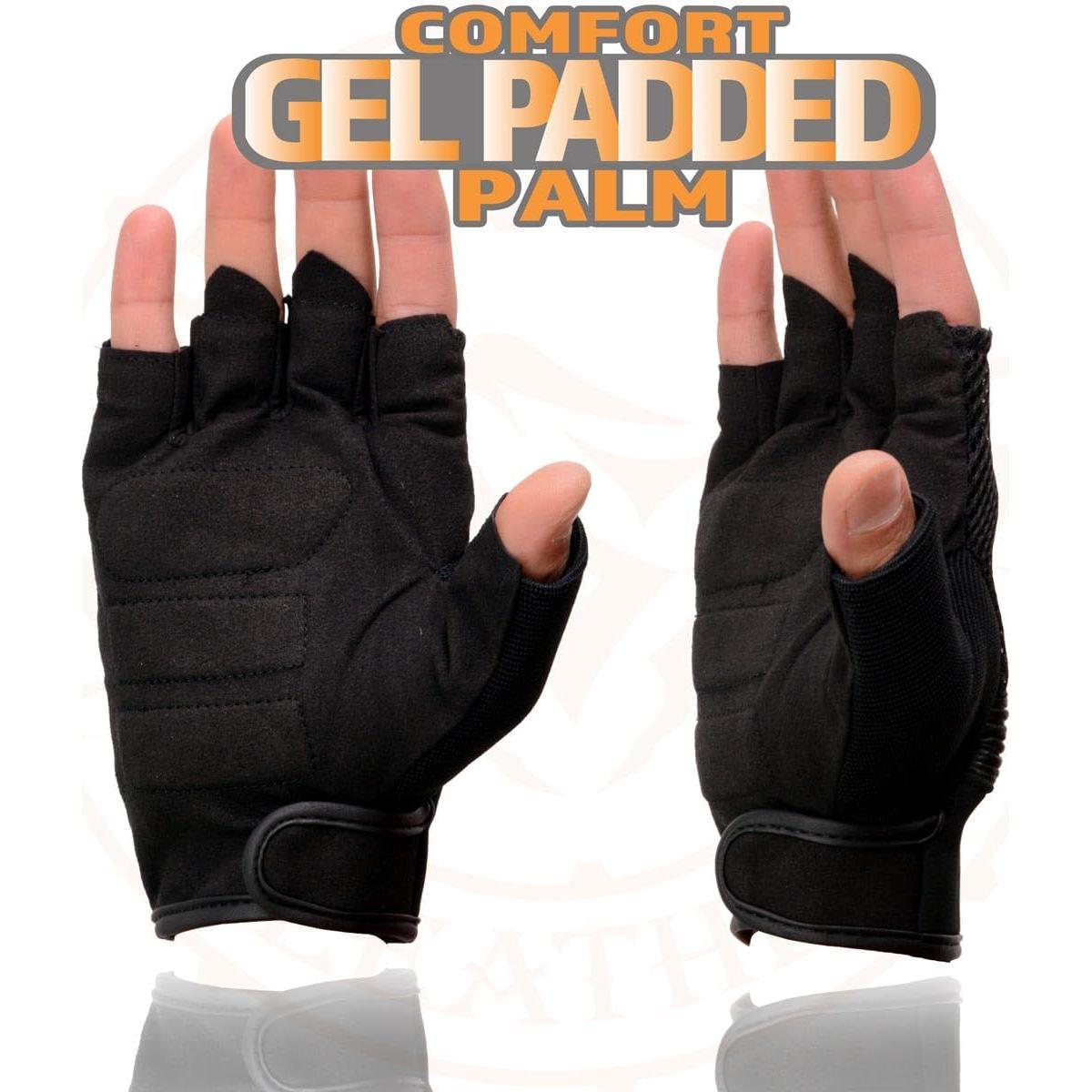 Guantes de Motocicleta Milwaukee Leather MG7590 con Palma de Gel