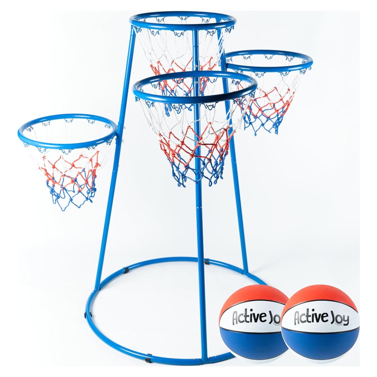 Set de Baloncesto Activejoy AJ04 para Niños - 4 Aros Ajustables