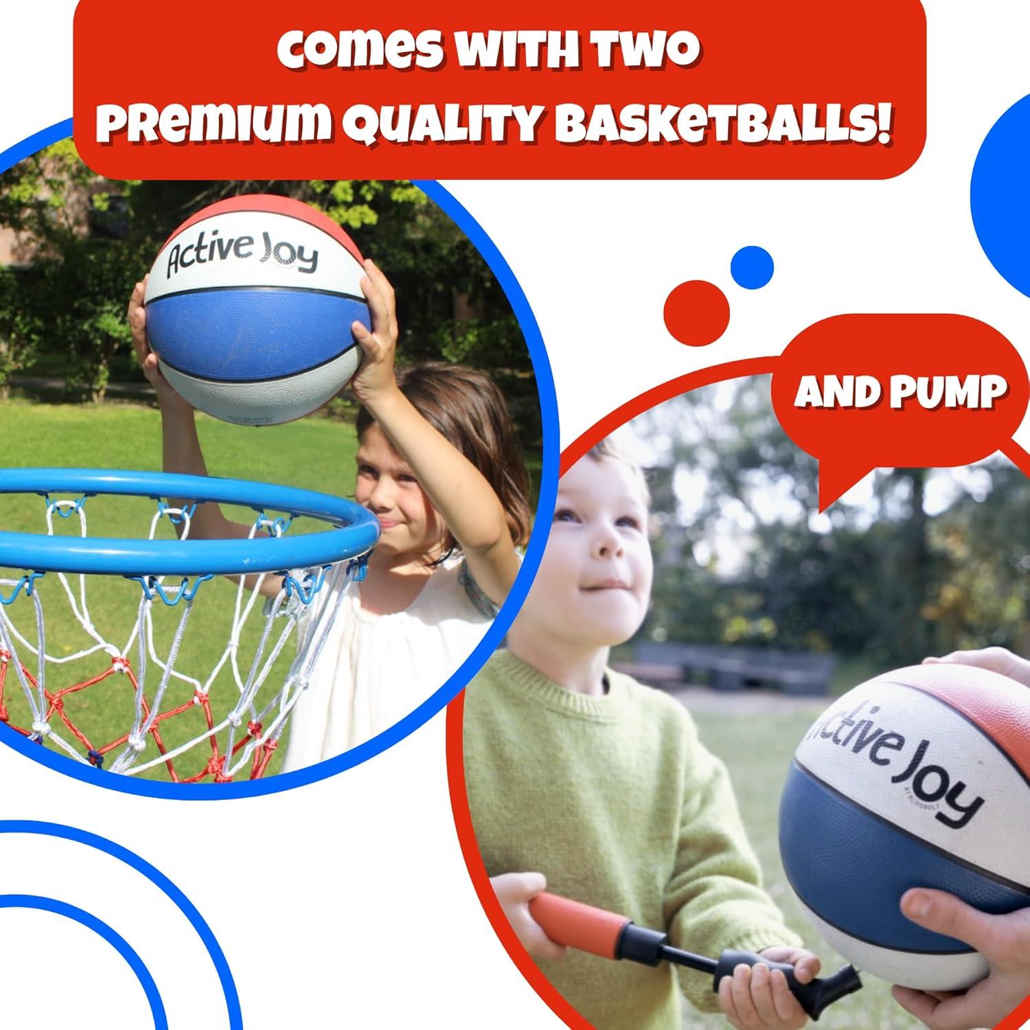 Set de Baloncesto Activejoy AJ04 para Niños - 4 Aros Ajustables