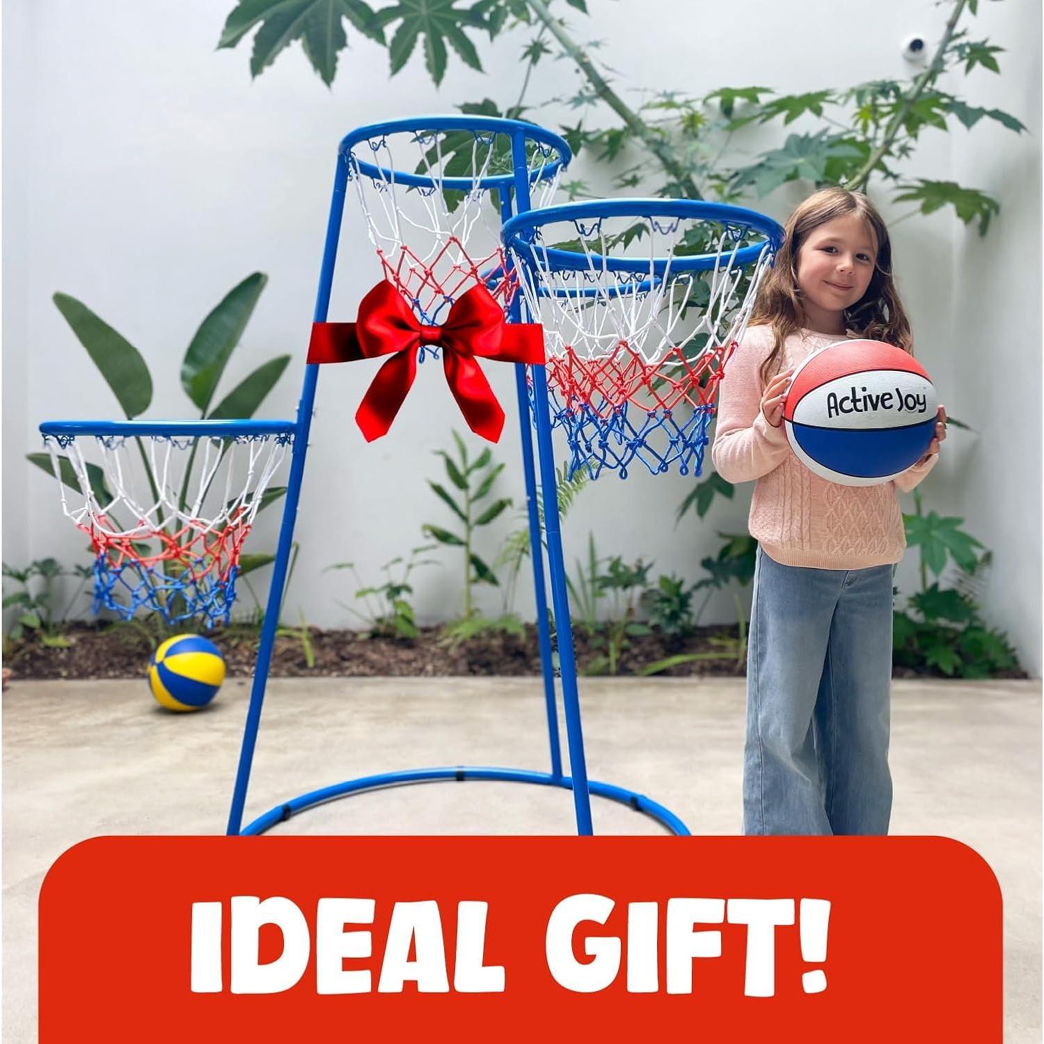 Set de Baloncesto Activejoy AJ04 para Niños - 4 Aros Ajustables