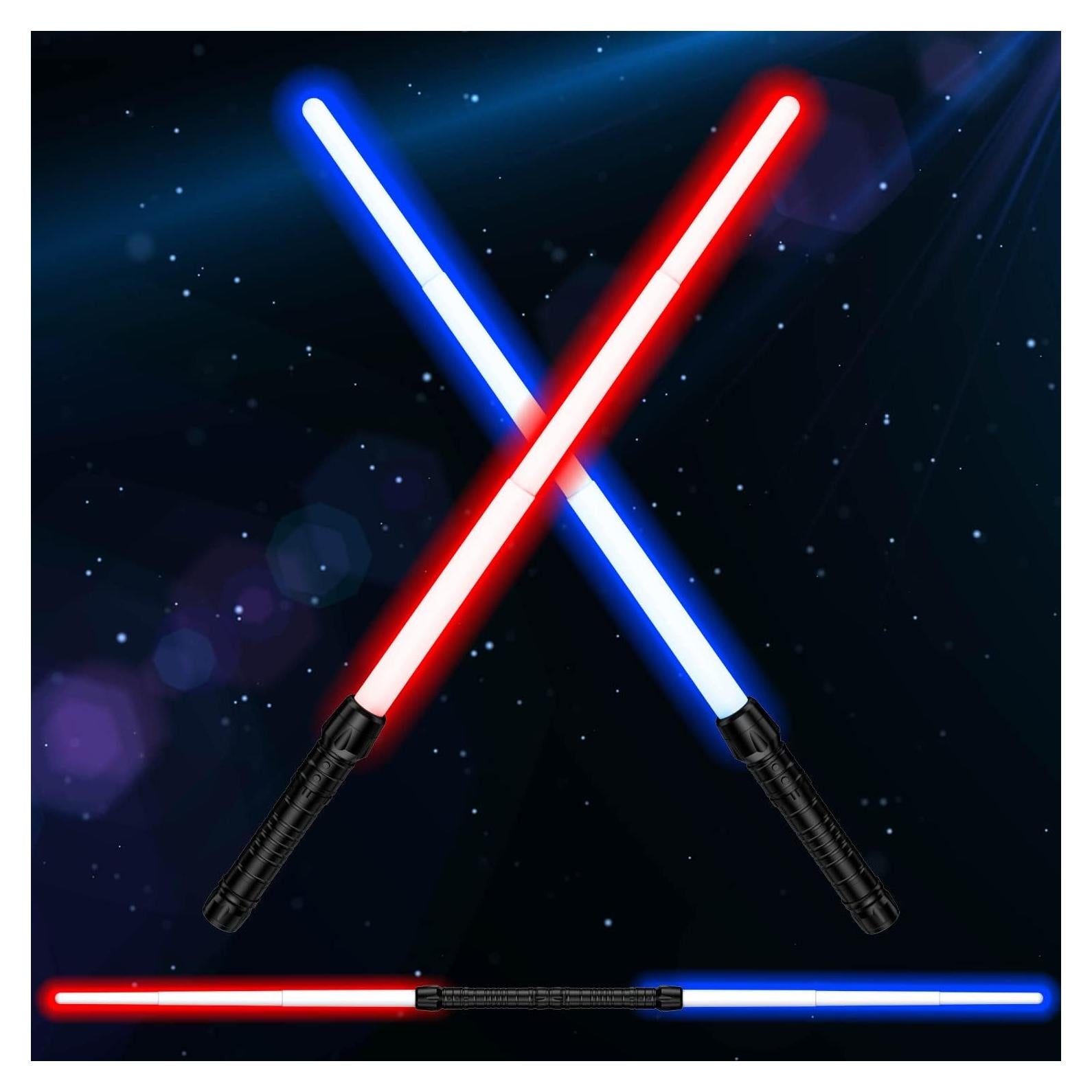 Sables de Luz Telescópicos Yellora 2 en 1 con Sonido 42.9-81 cm