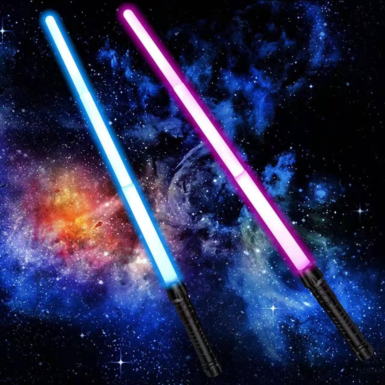 Sables de Luz Telescópicos Yellora 2 en 1 con Sonido 42.9-81 cm