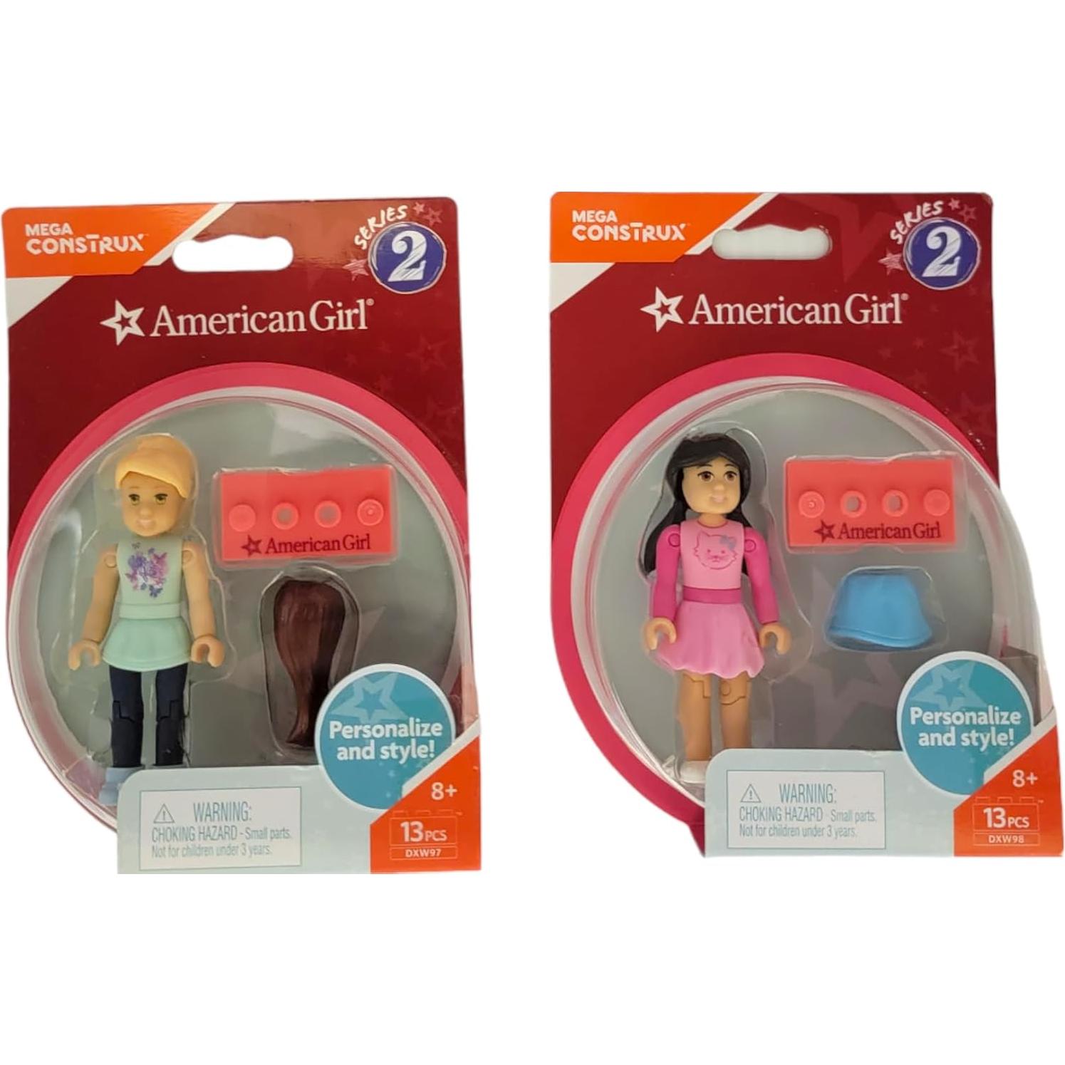 Mega Construx Chicas Americanas Paquete de 4 Figuras Coleccionables
