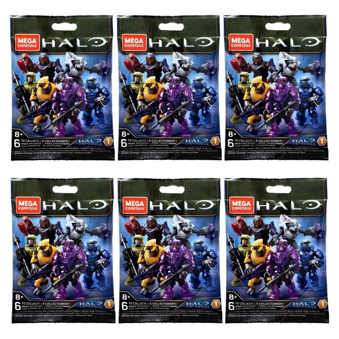 Mega Construx Halo Universe Serie 1 - Conjunto Completo 6 Figuras
