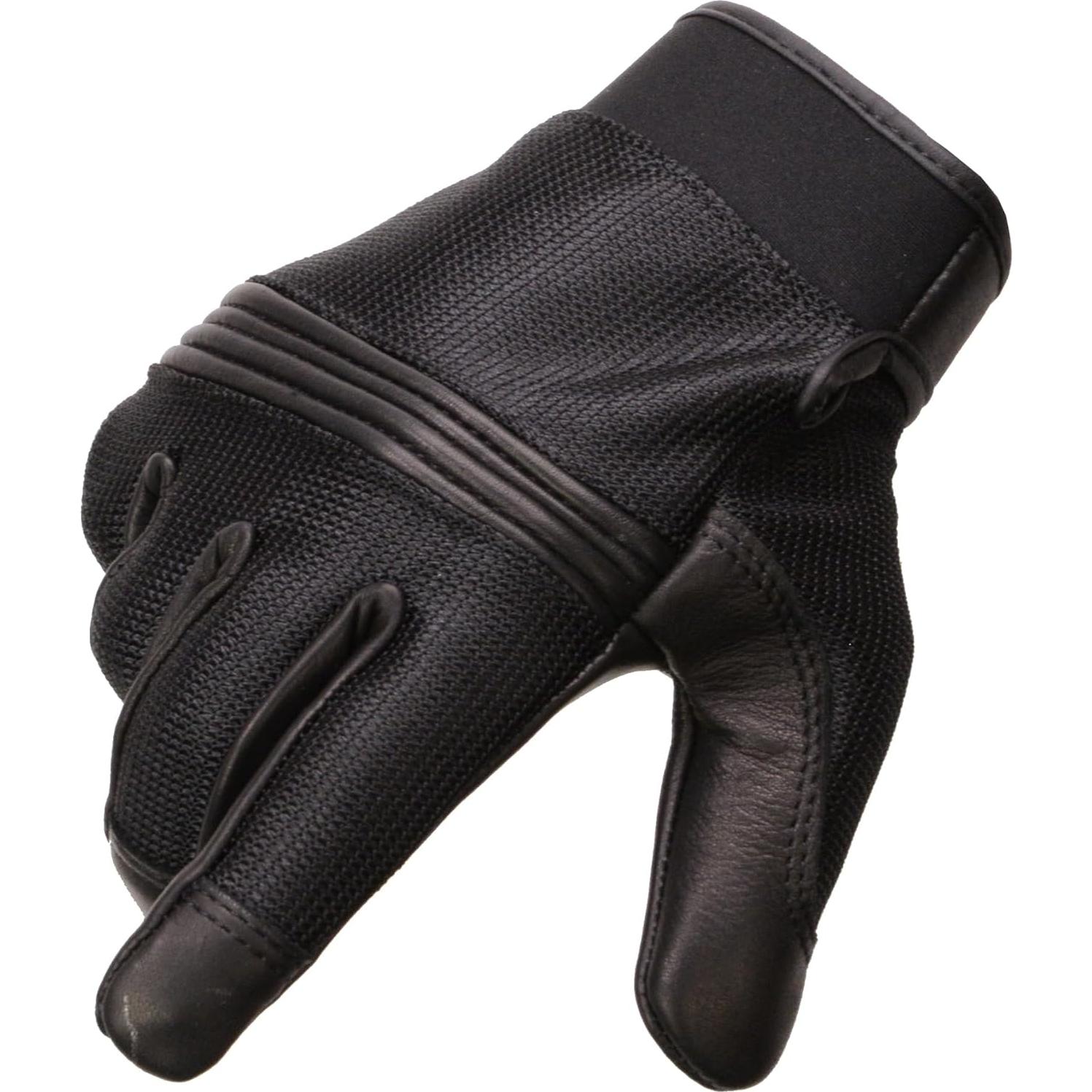 Guante de Cuero y Malla para Hombre Milwaukee Leather MG7517