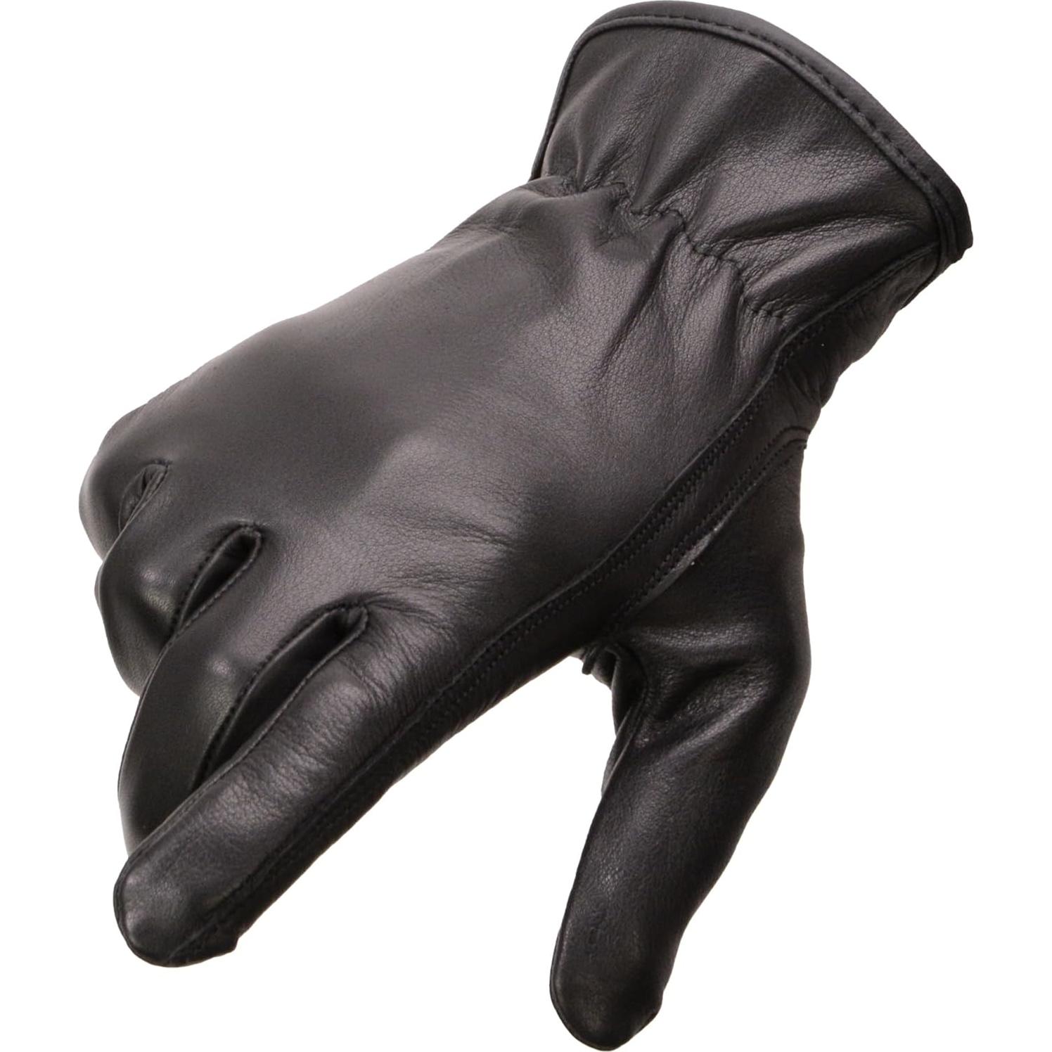 Guantes de Cuero de Ciervo para Mujeres Milwaukee SH886 Negro