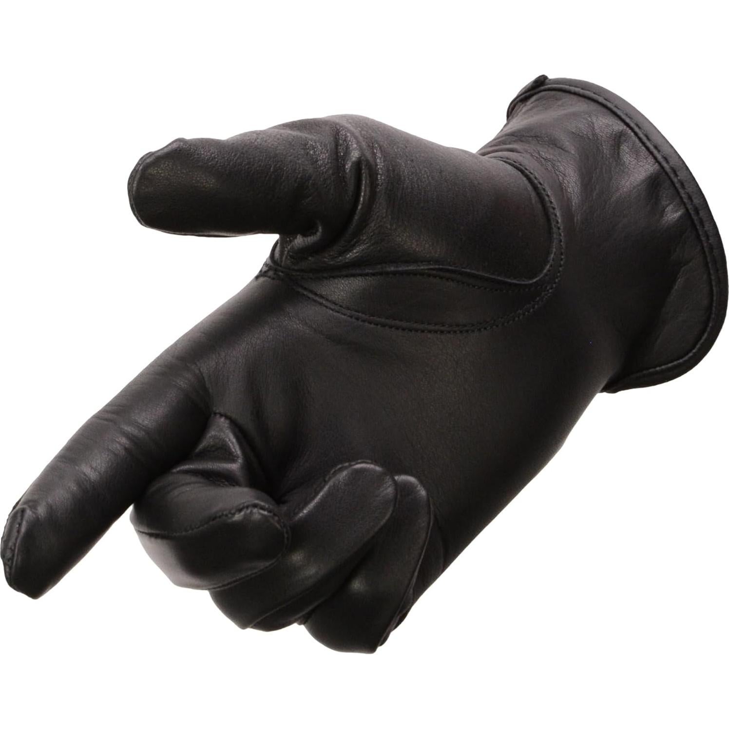 Guantes de Cuero de Ciervo para Mujeres Milwaukee SH886 Negro