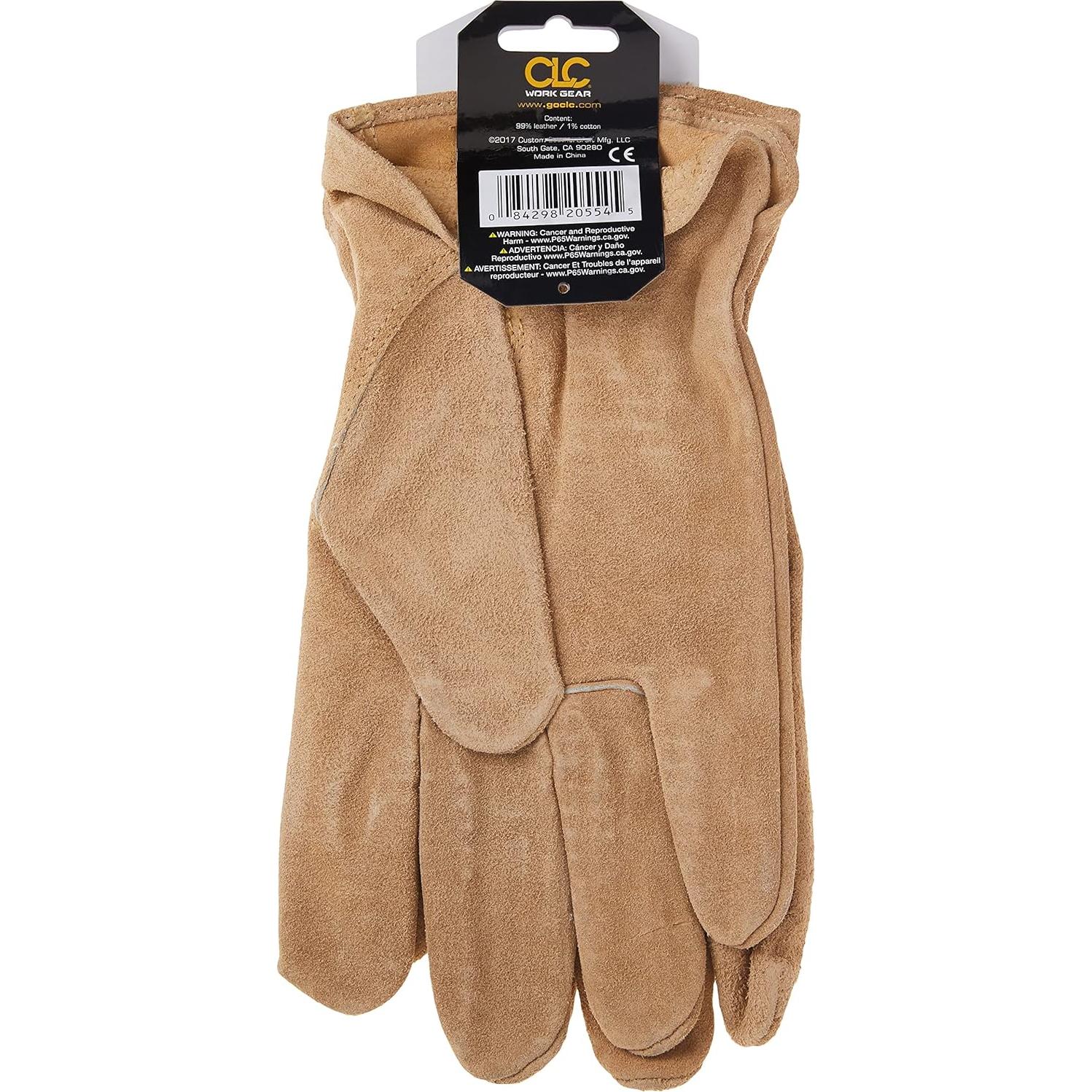 Guantes de trabajo de cuero dividido Custom Leathercraft 2055L