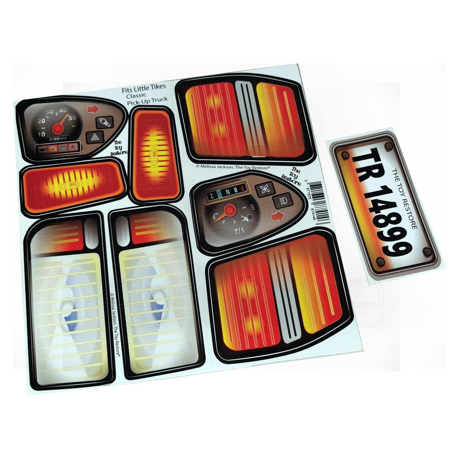 Calcomanías de Reemplazo Toy Restore para Camión Clásico
