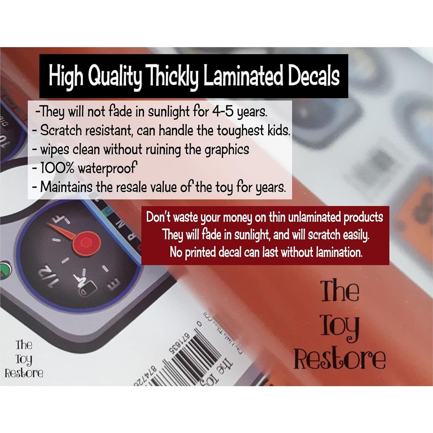 Calcomanías de Reemplazo Toy Restore para Camión Clásico