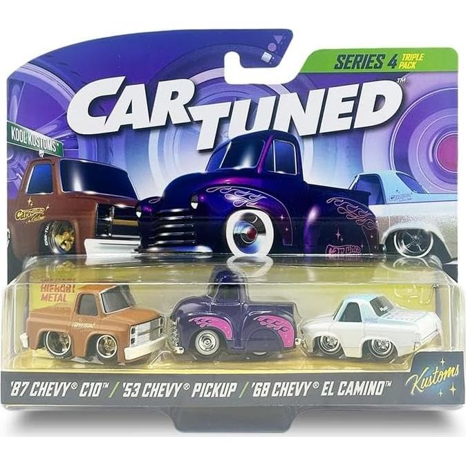 MGA Entertainment CarTuned 3 Pack Serie 4 - Kool Kustoms Diecast