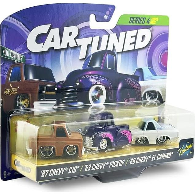 MGA Entertainment CarTuned 3 Pack Serie 4 - Kool Kustoms Diecast