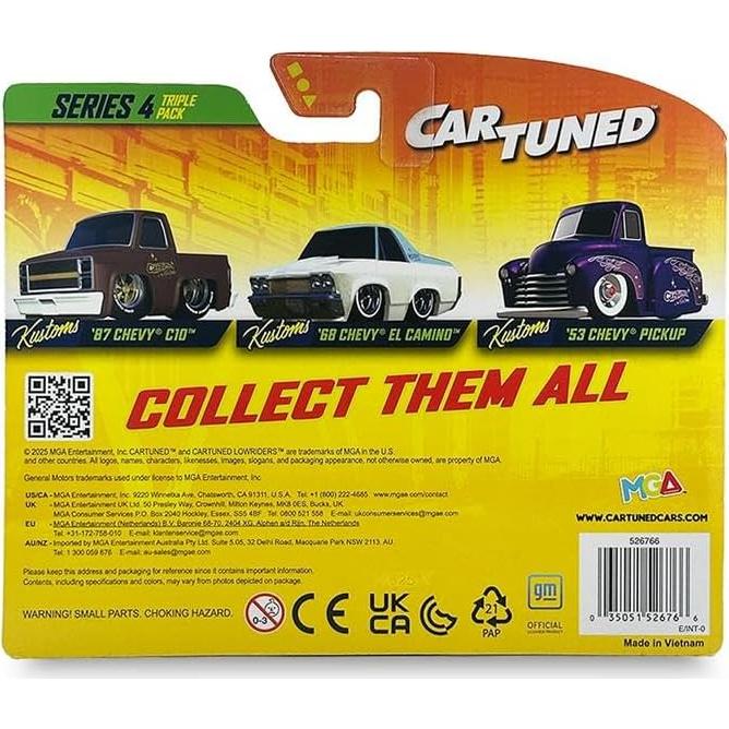 MGA Entertainment CarTuned 3 Pack Serie 4 - Kool Kustoms Diecast