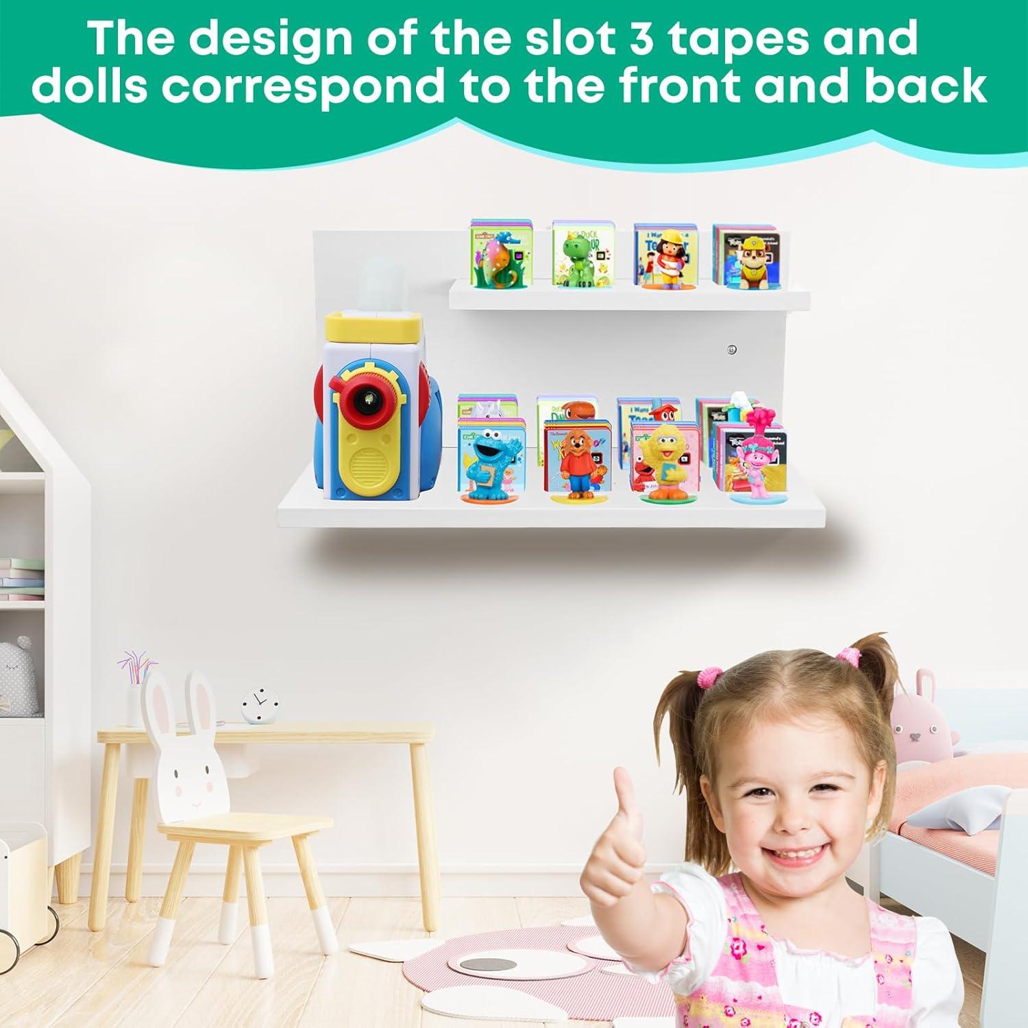 Estante Flotante PHOENANCEE para Libros Little Tikes Blanco