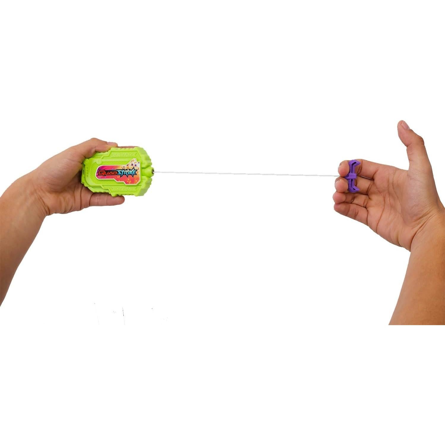 Conjunto Lanzadores Beyblade Doble Hasbro Quad Strike 2 Unidades