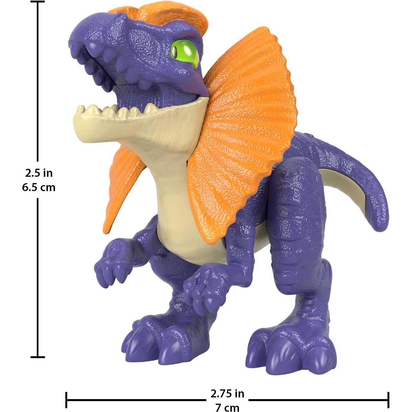 Figurita Dilophosaurus FP Imaginext Mundo Jurásico - Mattel