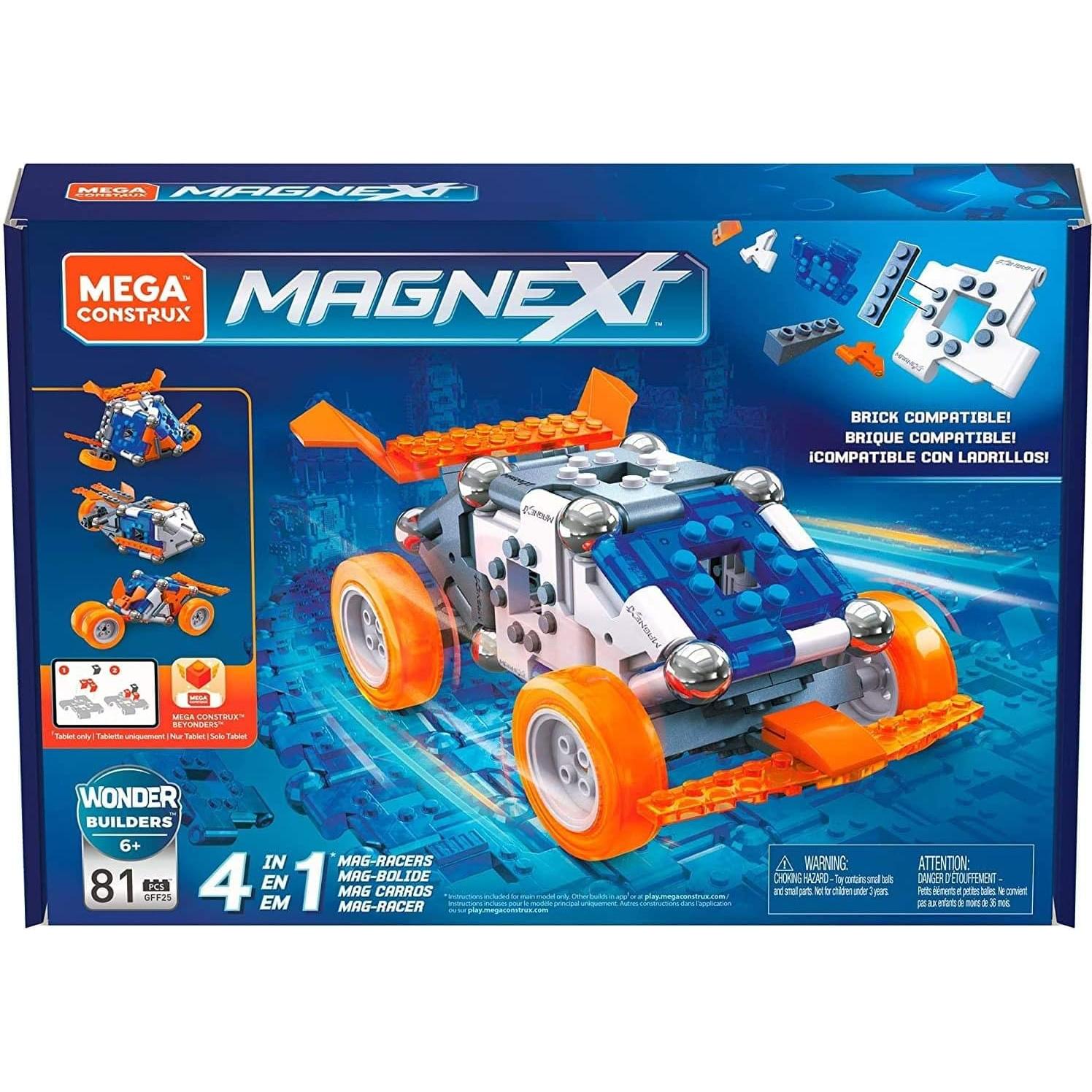 Set de Construcción Magnético Mega Construx 4-en-1 81 Piezas