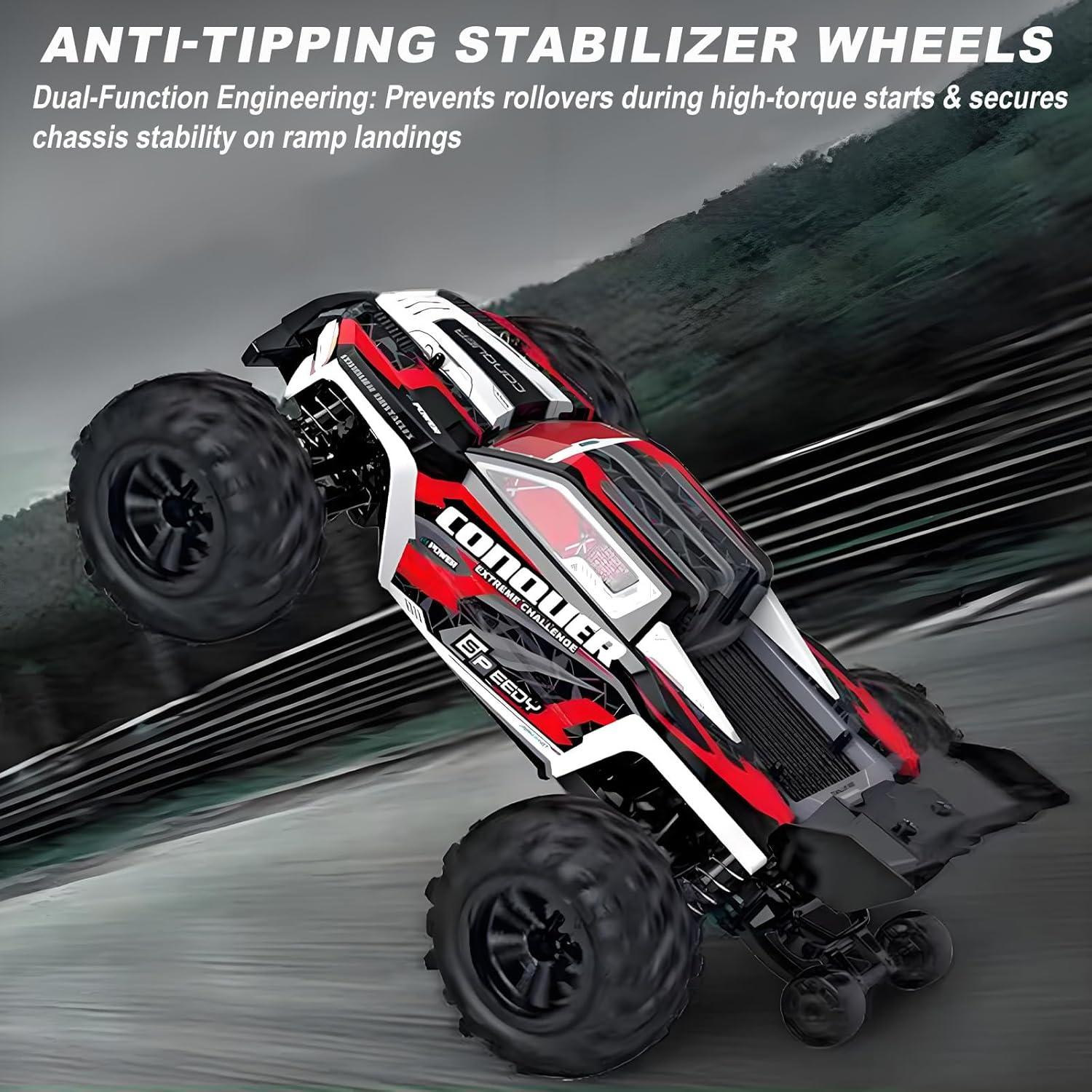 Coche RC 4WD GAMRUXI 1:16 25 MPH Todoterreno con 2 Baterías