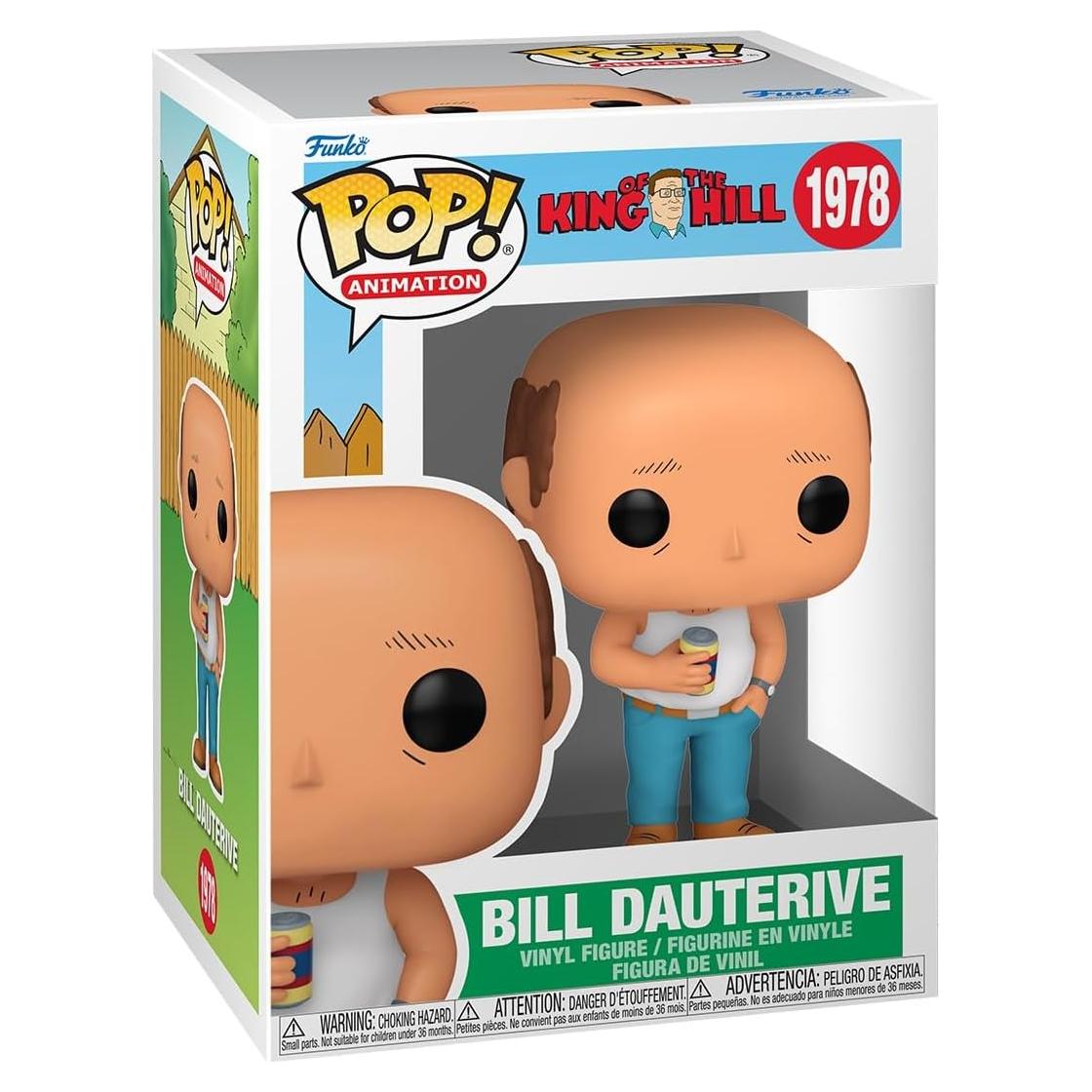 Figura de Vinilo Funko Pop! Bill Dauterive - Rey de la Colina - 9.7 cm