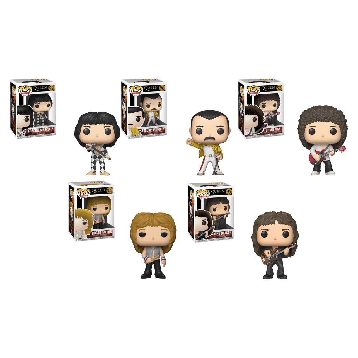 Conjunto Funko Pop Queen 5 Figuras Freddie Mercury y Banda