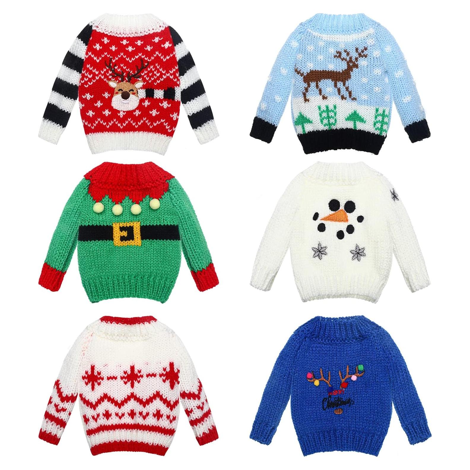 Conjunto de 6 Suéteres de Navidad para Muñeca Chalyna