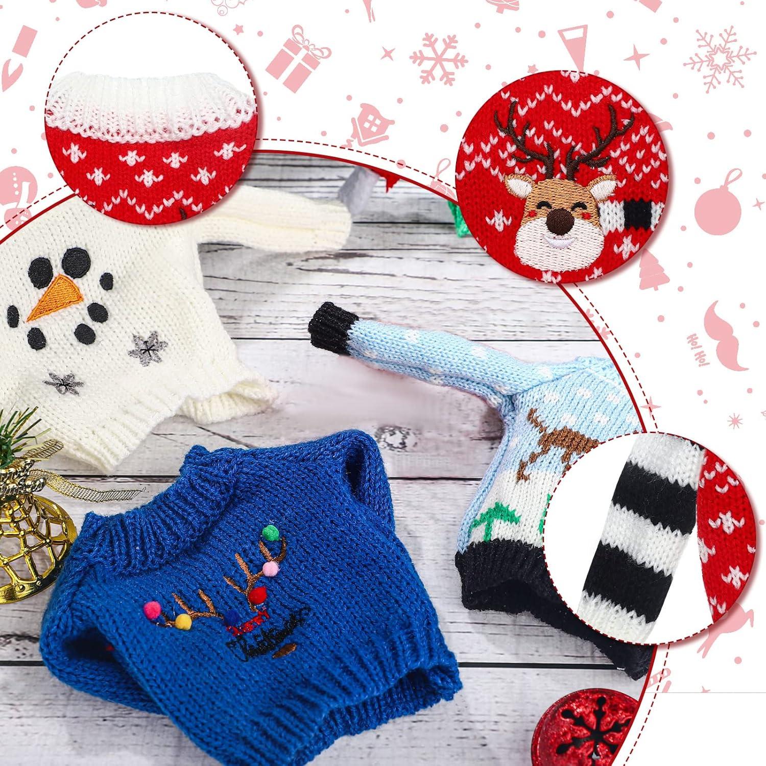 Conjunto de 6 Suéteres de Navidad para Muñeca Chalyna