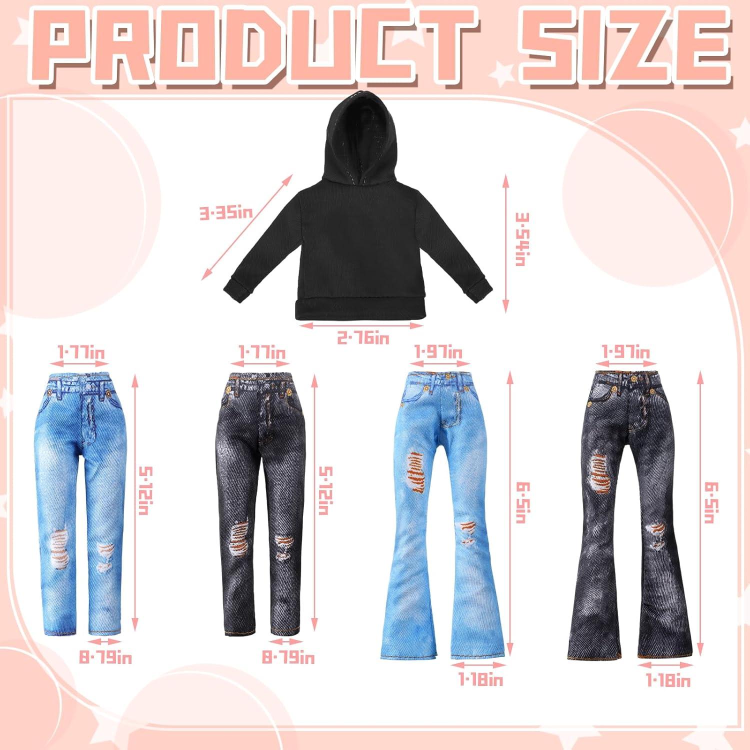 Conjunto de Ropa para Muñeca Bencailor 8 Piezas Algodón 29 cm