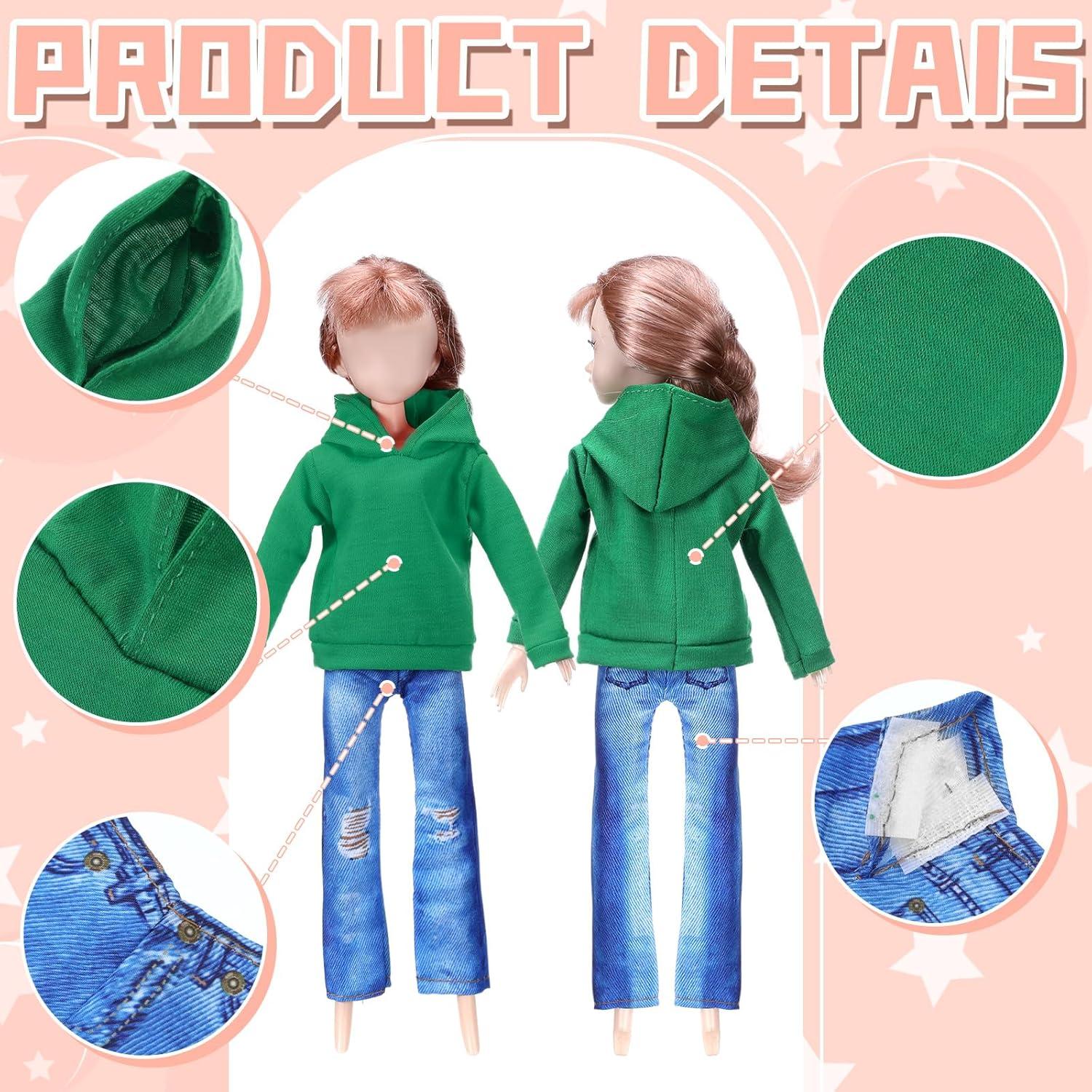 Conjunto de Ropa para Muñeca Bencailor 8 Piezas Algodón 29 cm