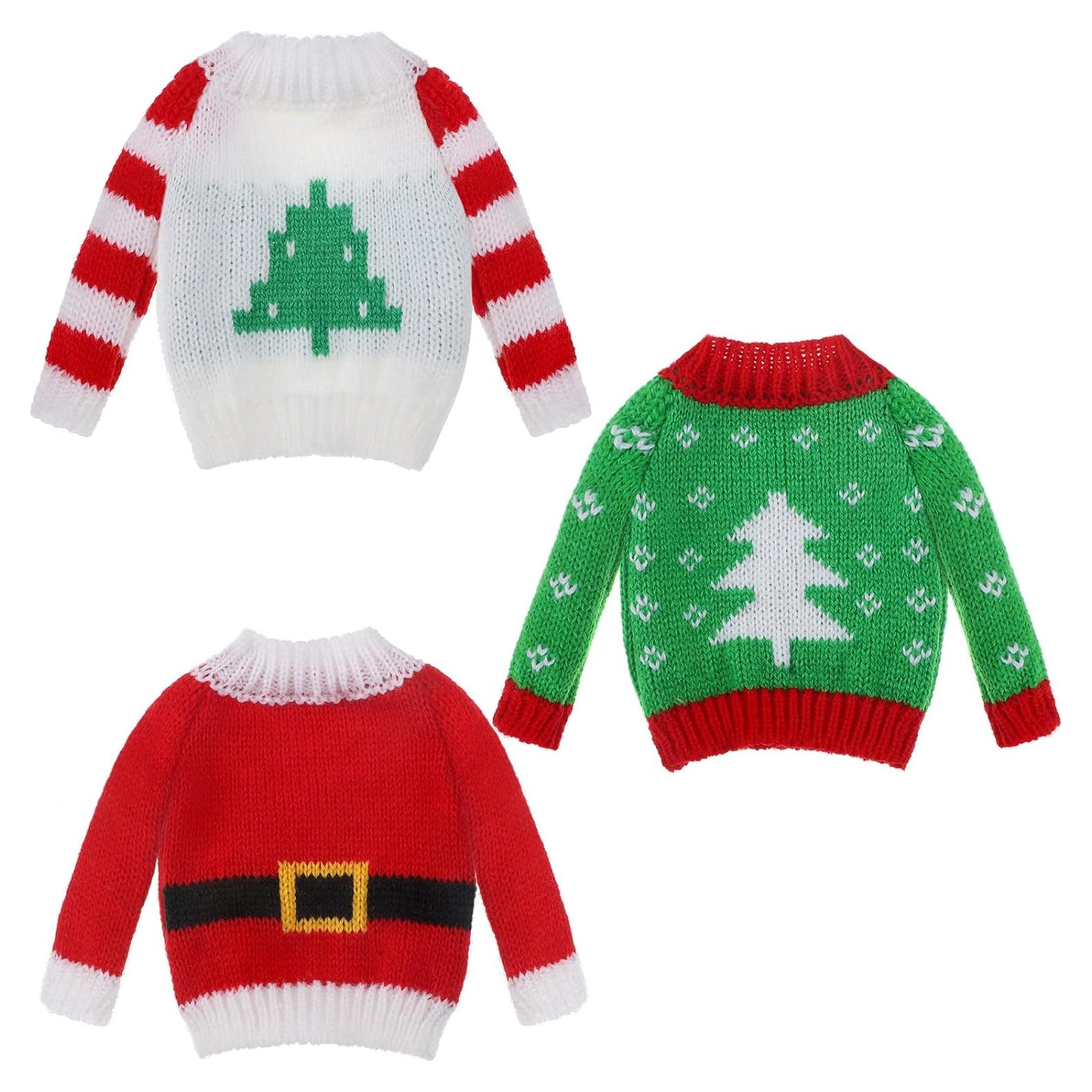Conjunto de Suéteres de Navidad para Muñecas Aoriher - 3 Piezas