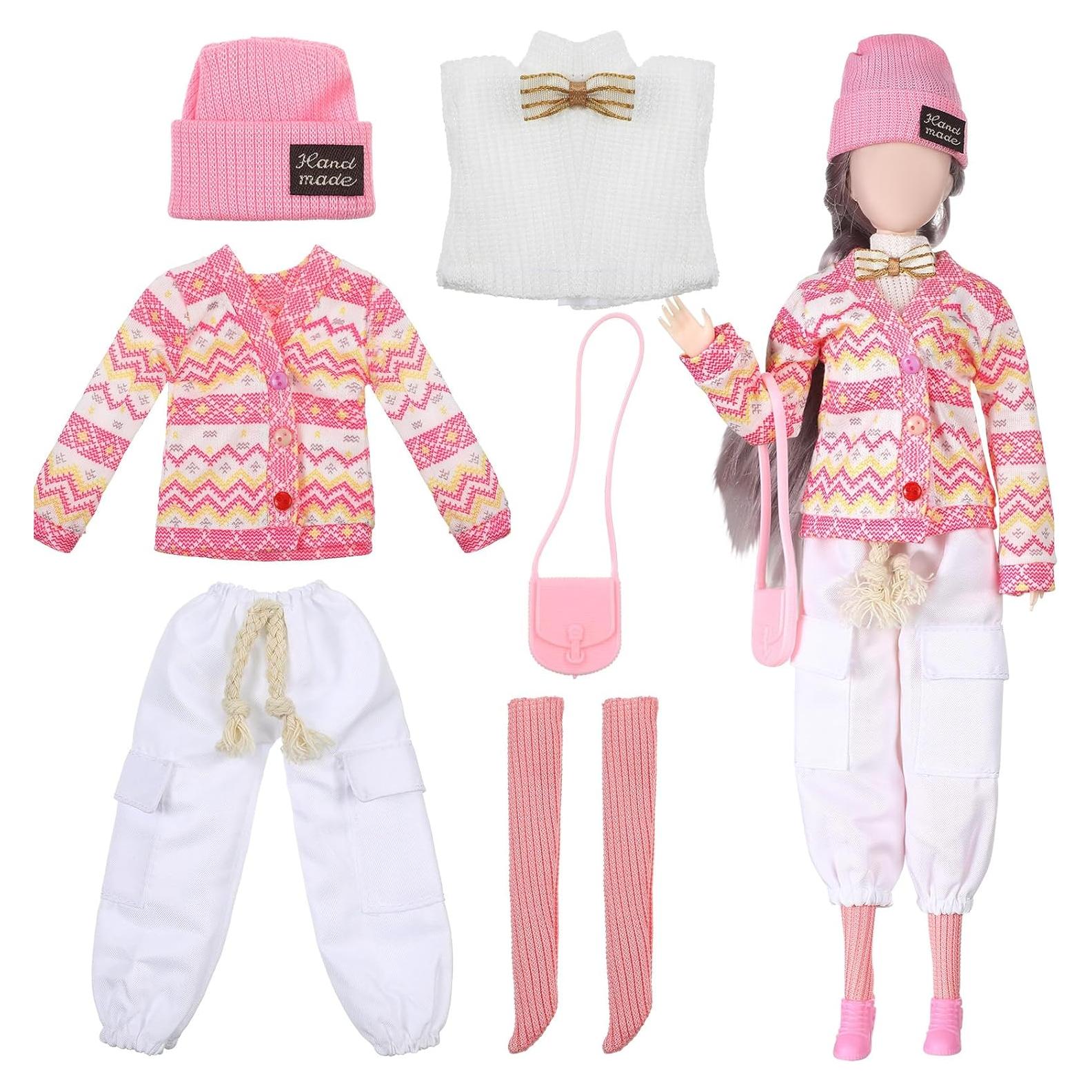 Ropa de Muñeca Geyoga 29 cm Conjunto Mono y Accesorios