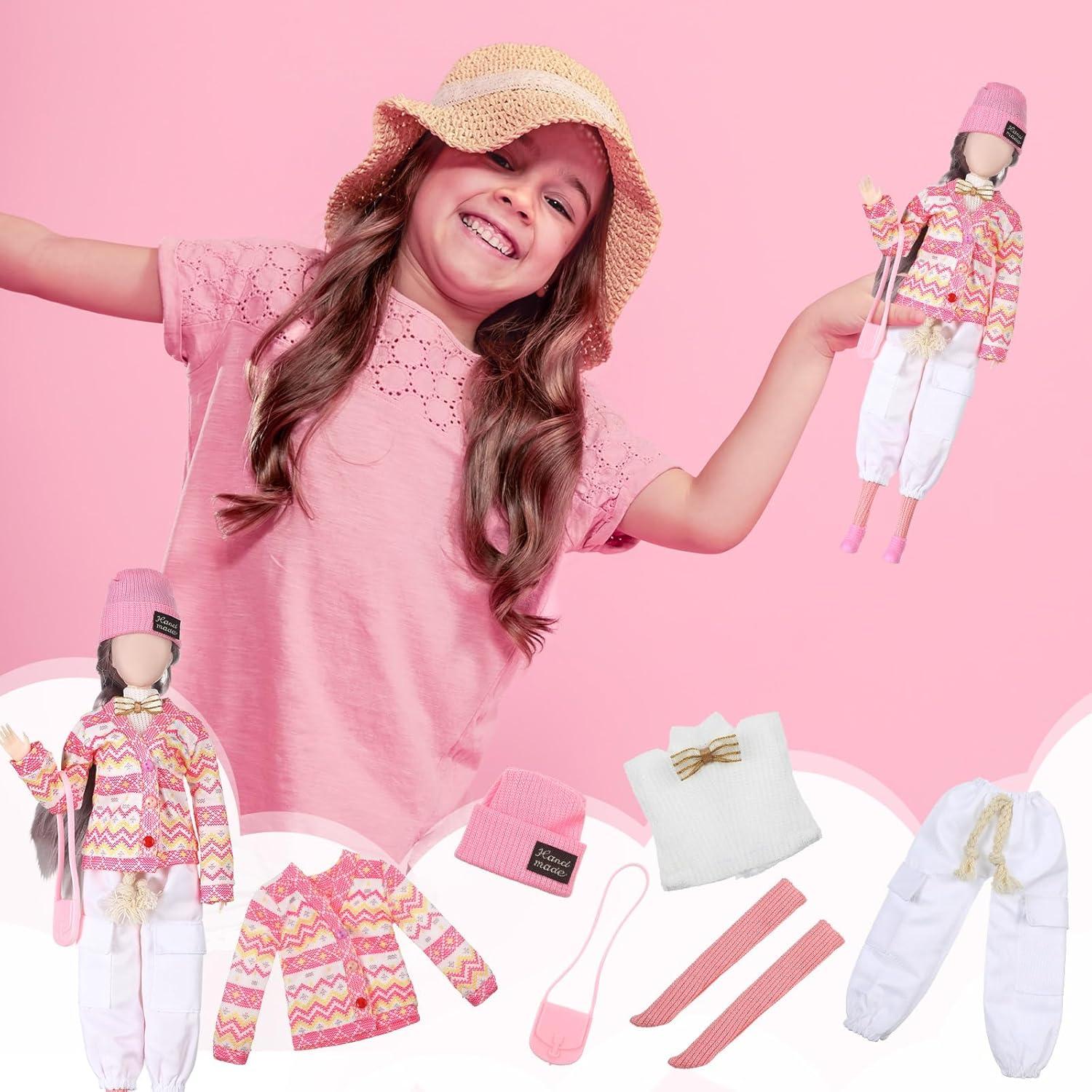 Ropa de Muñeca Geyoga 29 cm Conjunto Mono y Accesorios