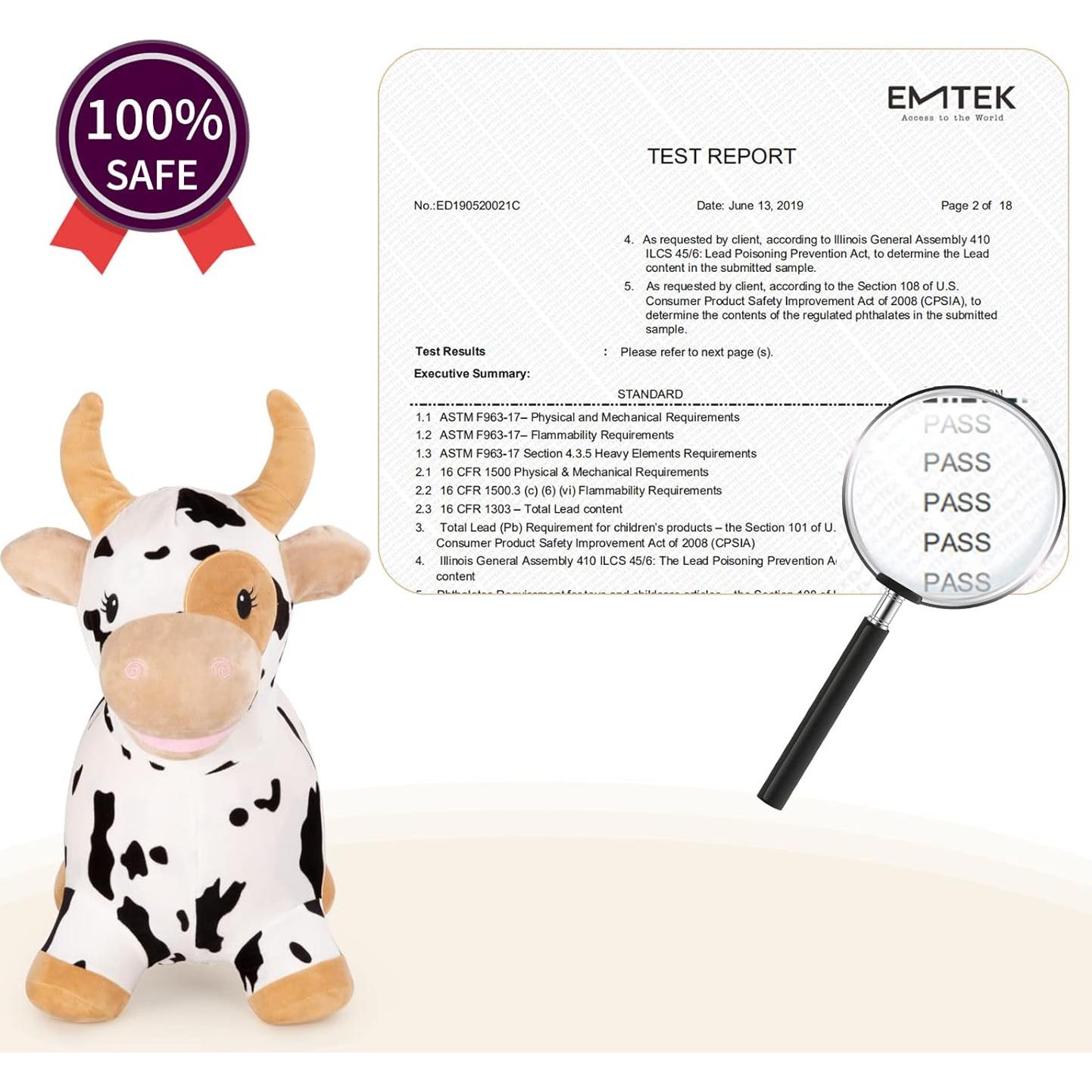 Juguete Inflable de Salto Inpany Vaca para Niños 1.68 Kg