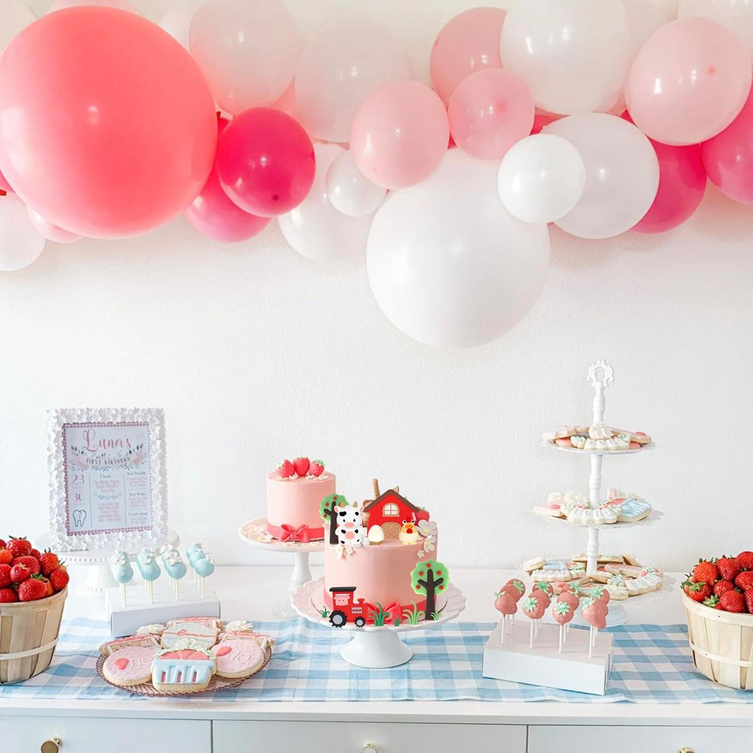 Juego de Toppers de Pastel de Granja Rsstarxi - Decoración Infantil