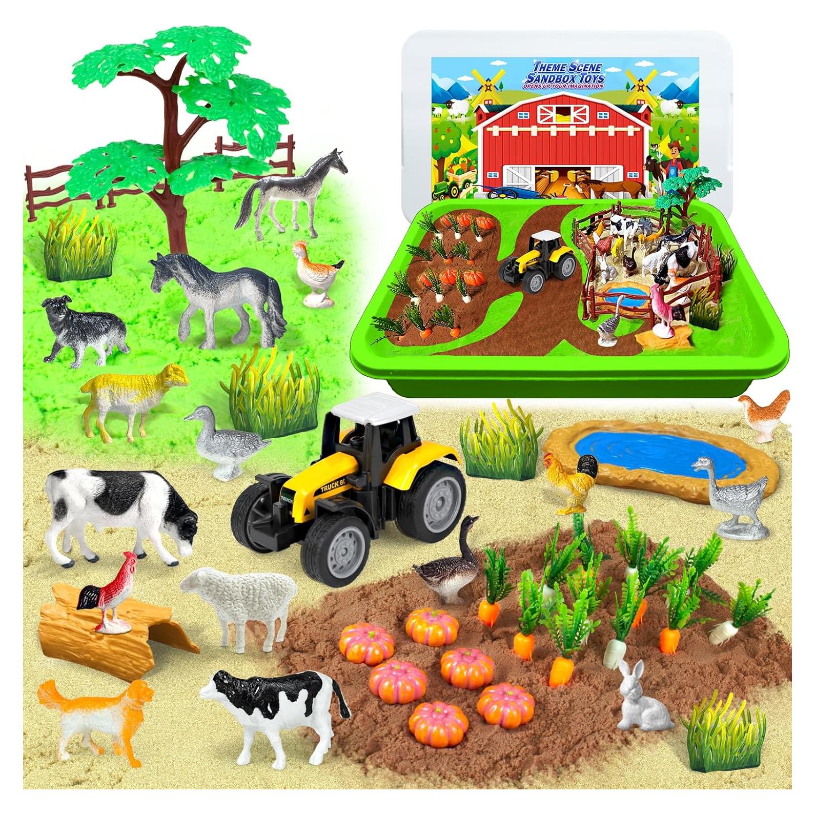 Kit de Arena Sensorial Ynybusi Animales de Granja 1.8kg