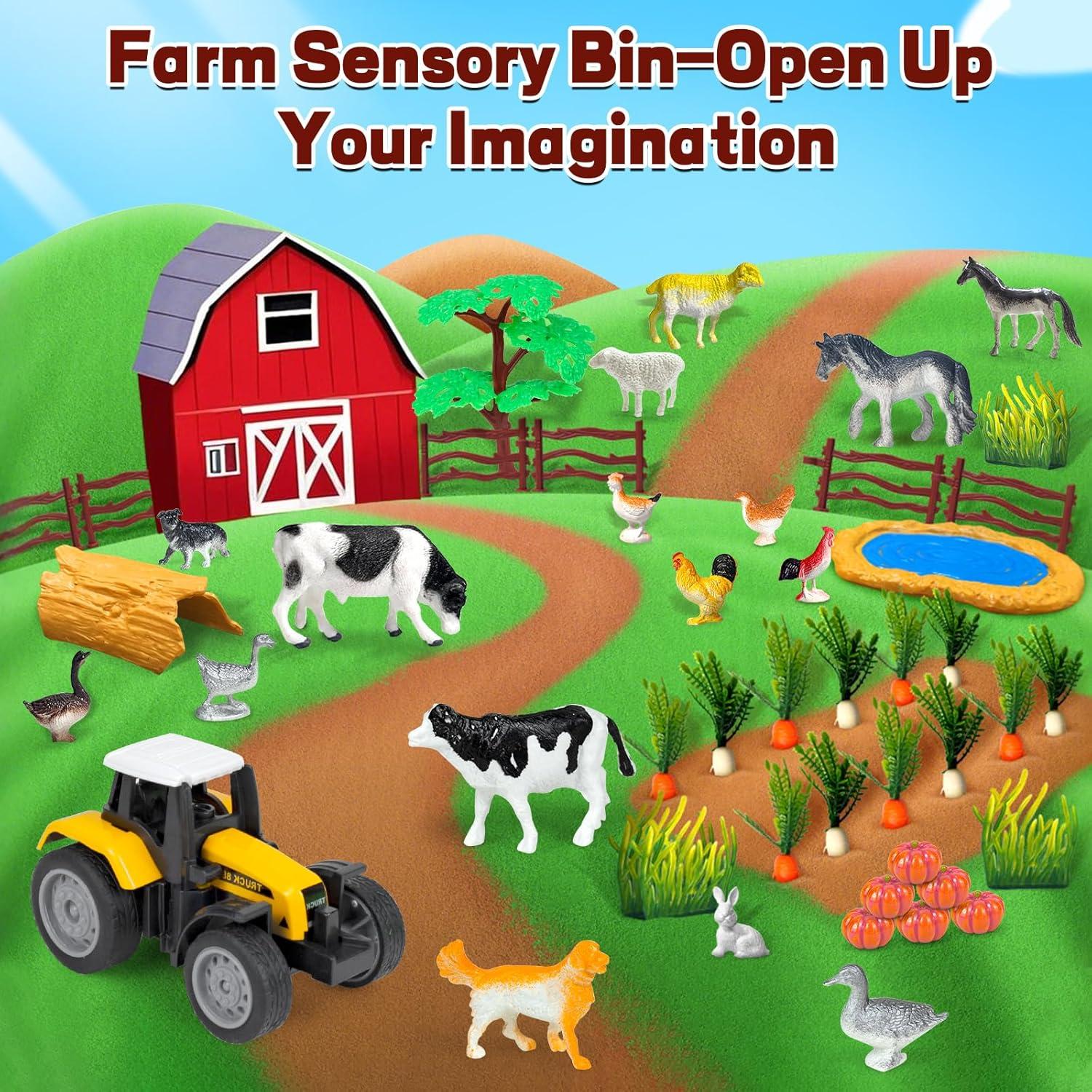 Kit de Arena Sensorial Ynybusi Animales de Granja 1.8kg