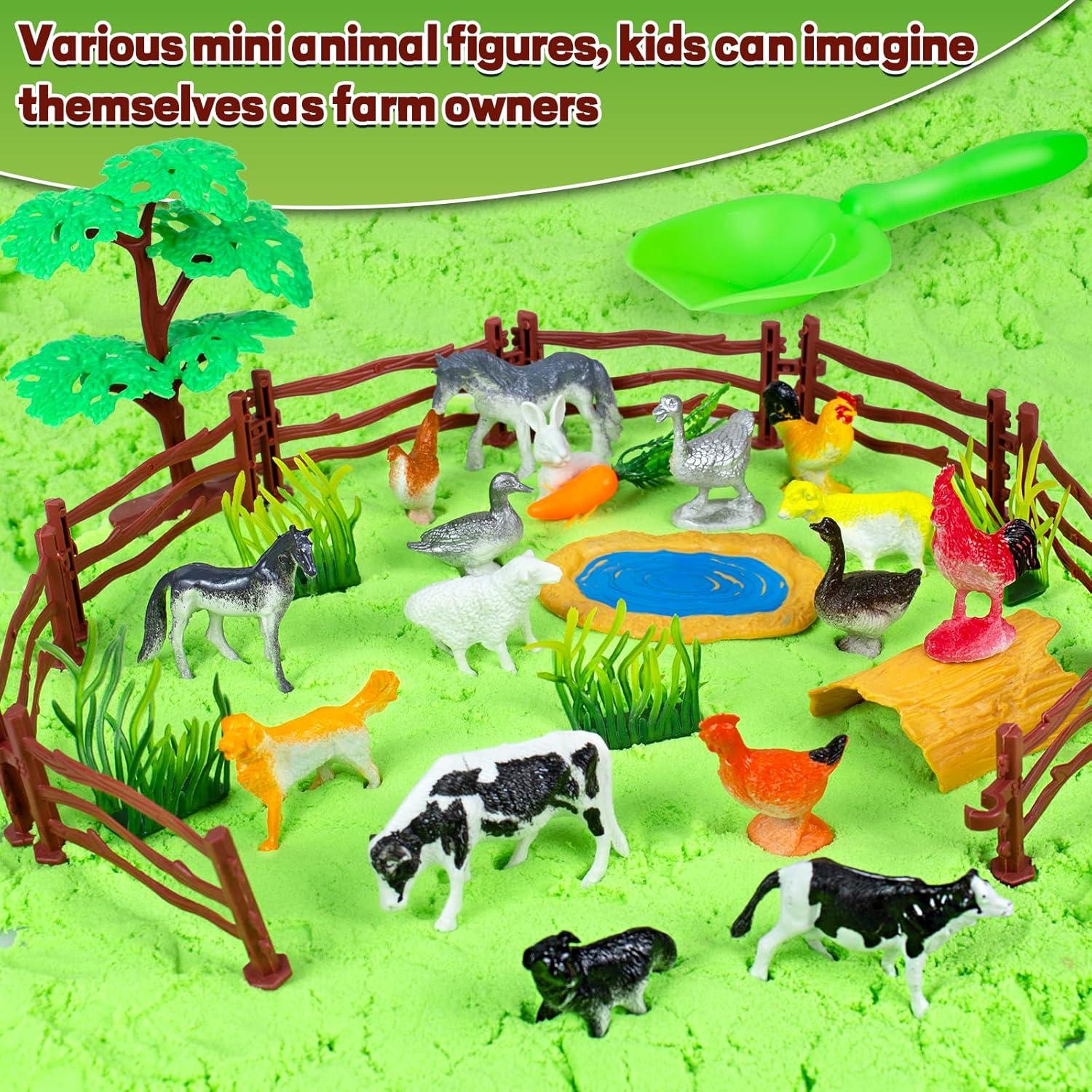 Kit de Arena Sensorial Ynybusi Animales de Granja 1.8kg