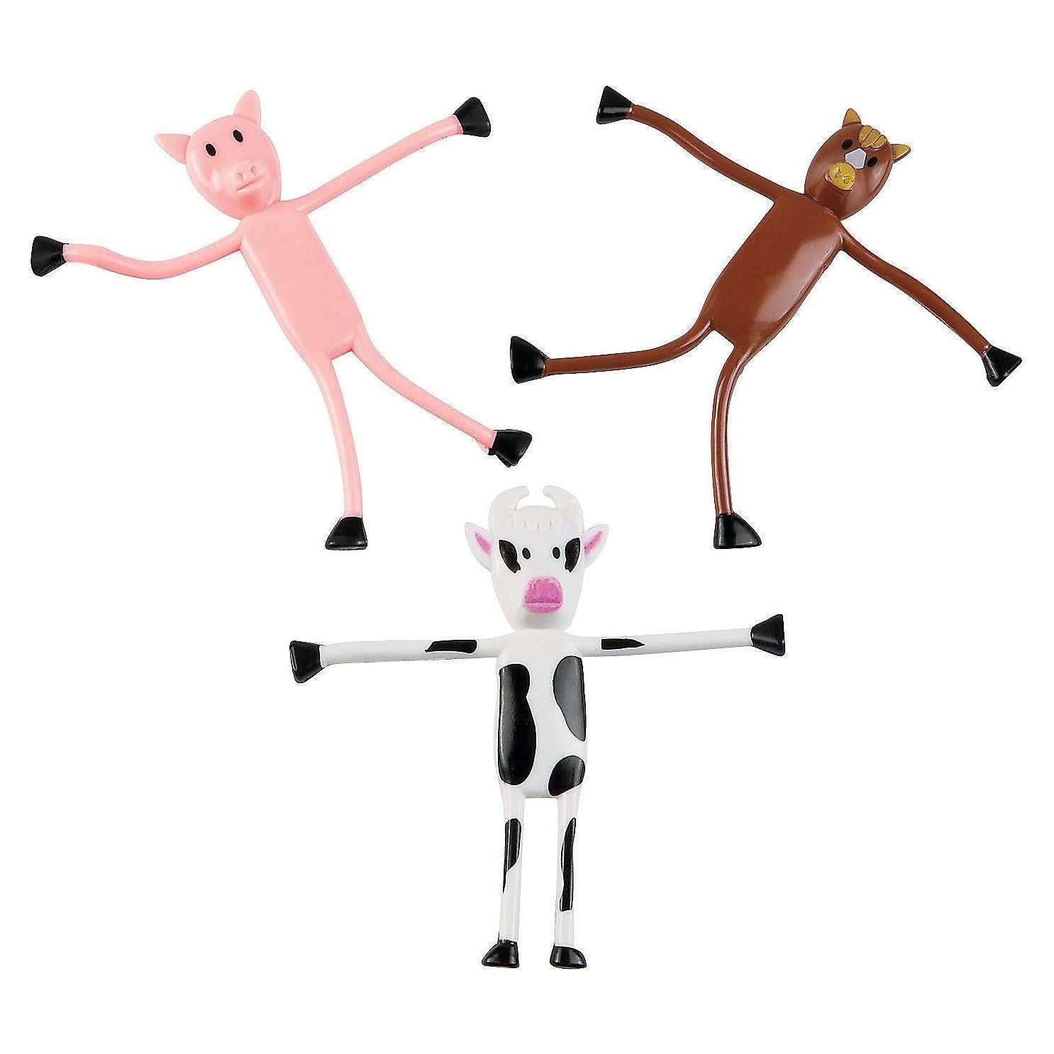 Animales de Granja Flexibles 24 Piezas - Oriental Trading