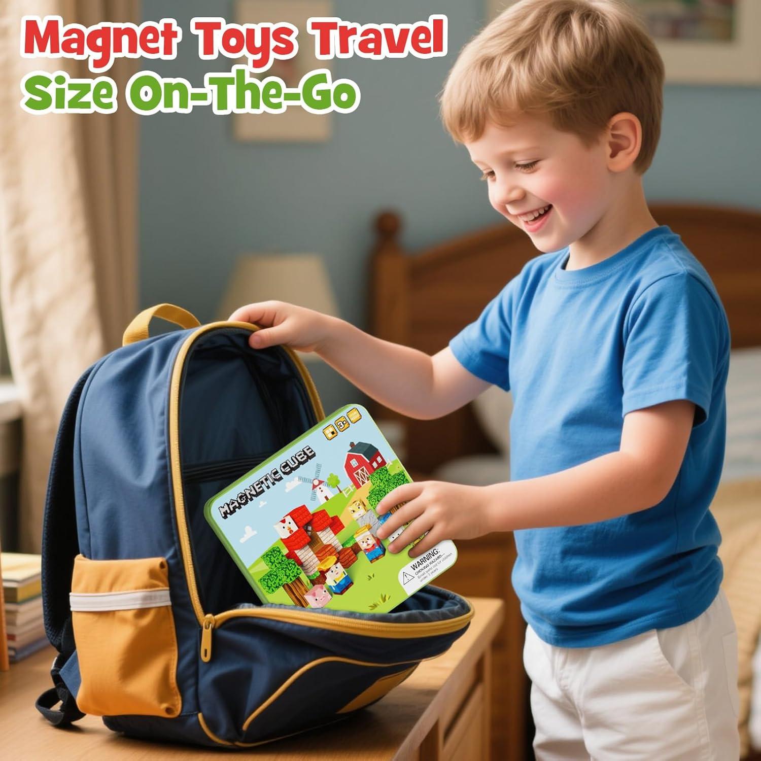 Bloques de Construcción Magnéticos 49 PCS STEM Match