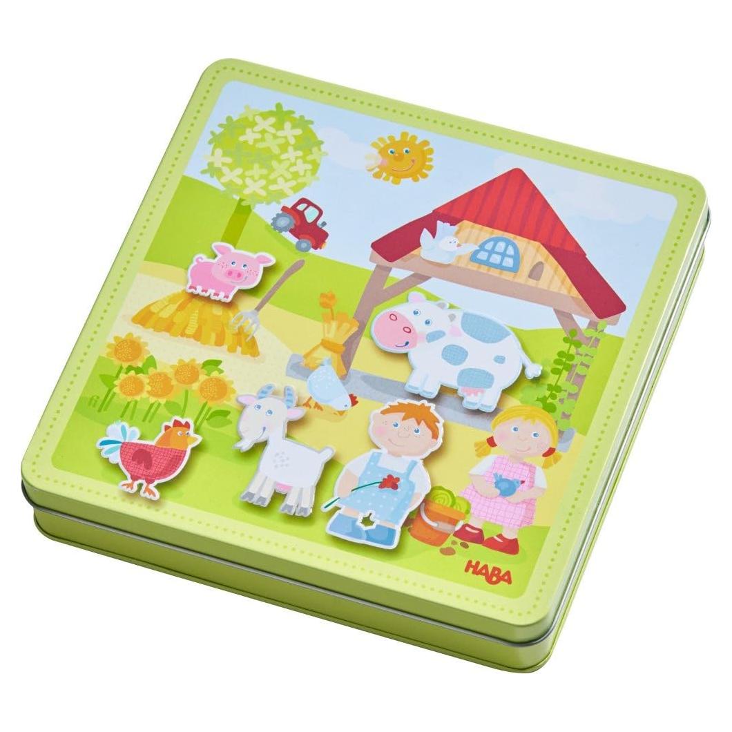 HABA Conjunto Magnético de Animales de Granja 122 Piezas